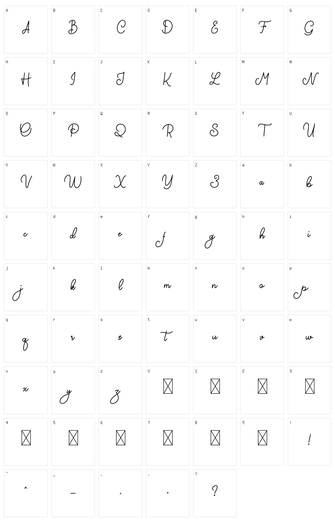 Gemblo Character Set