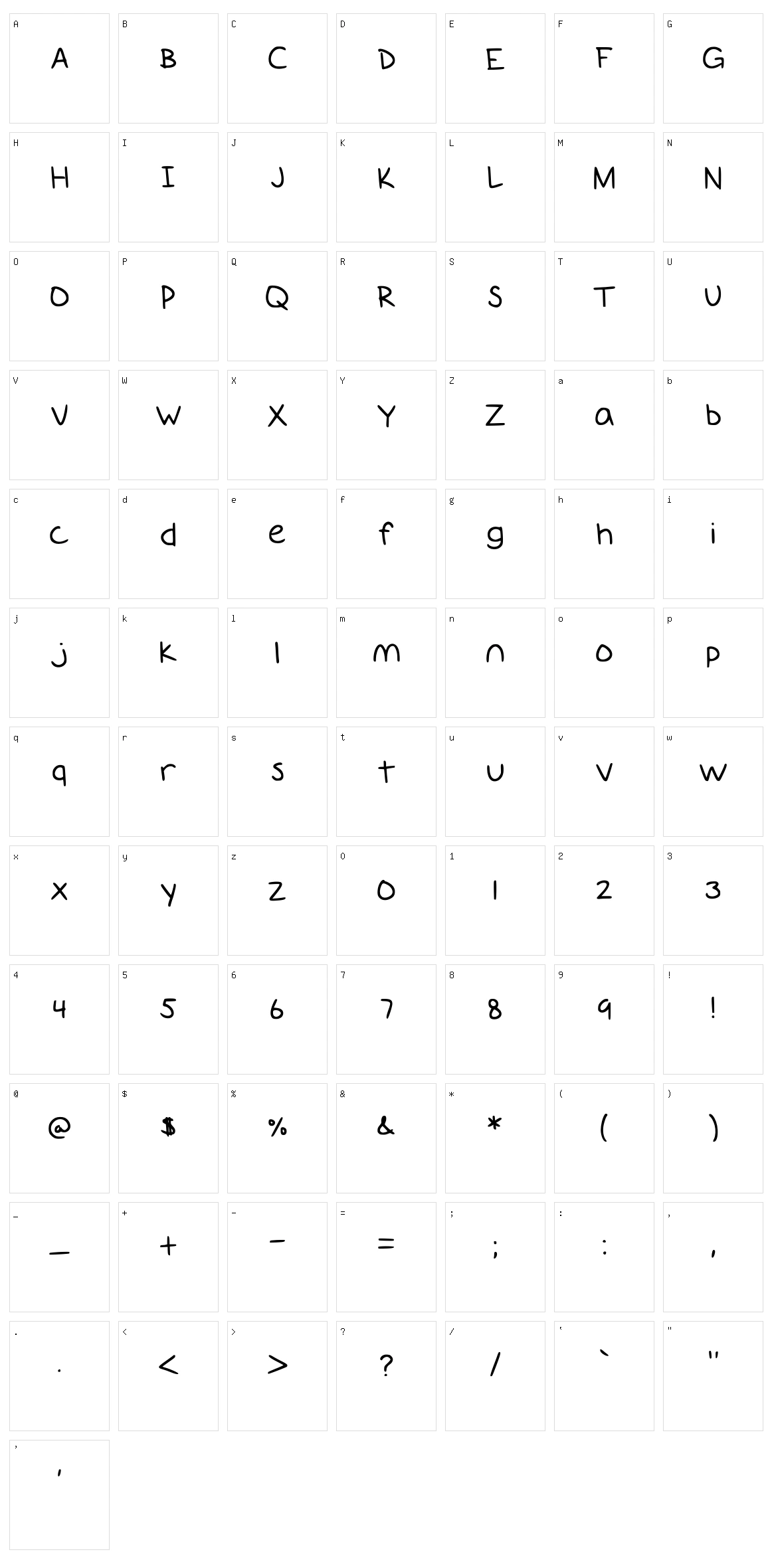 Giants Teeth Character Set