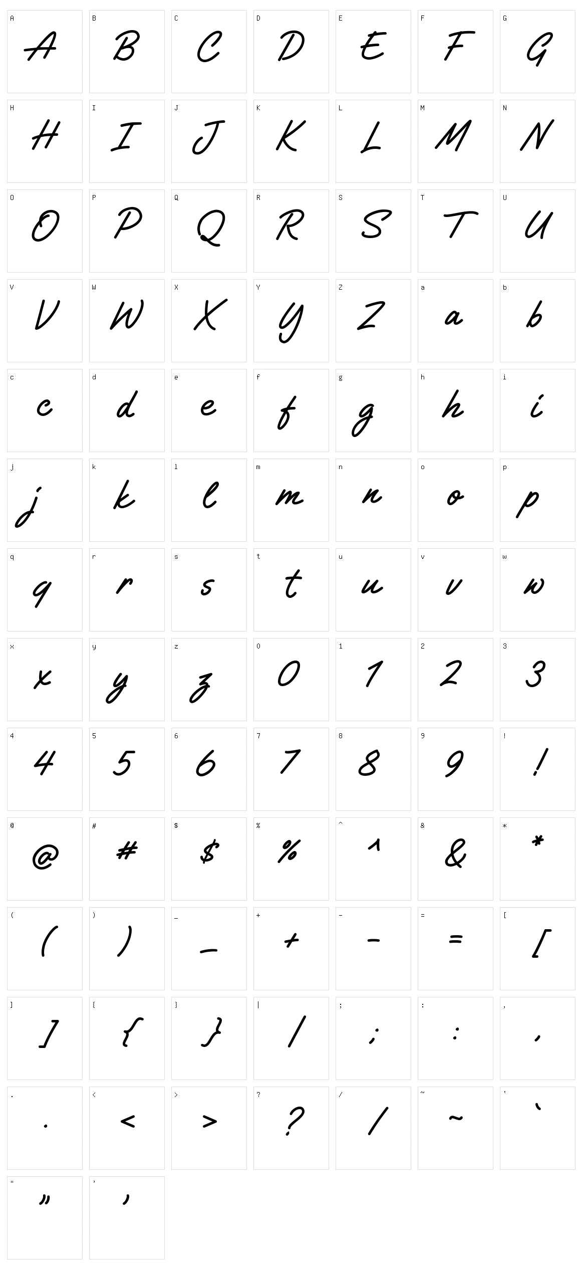 Gilligan Shutter Character Set