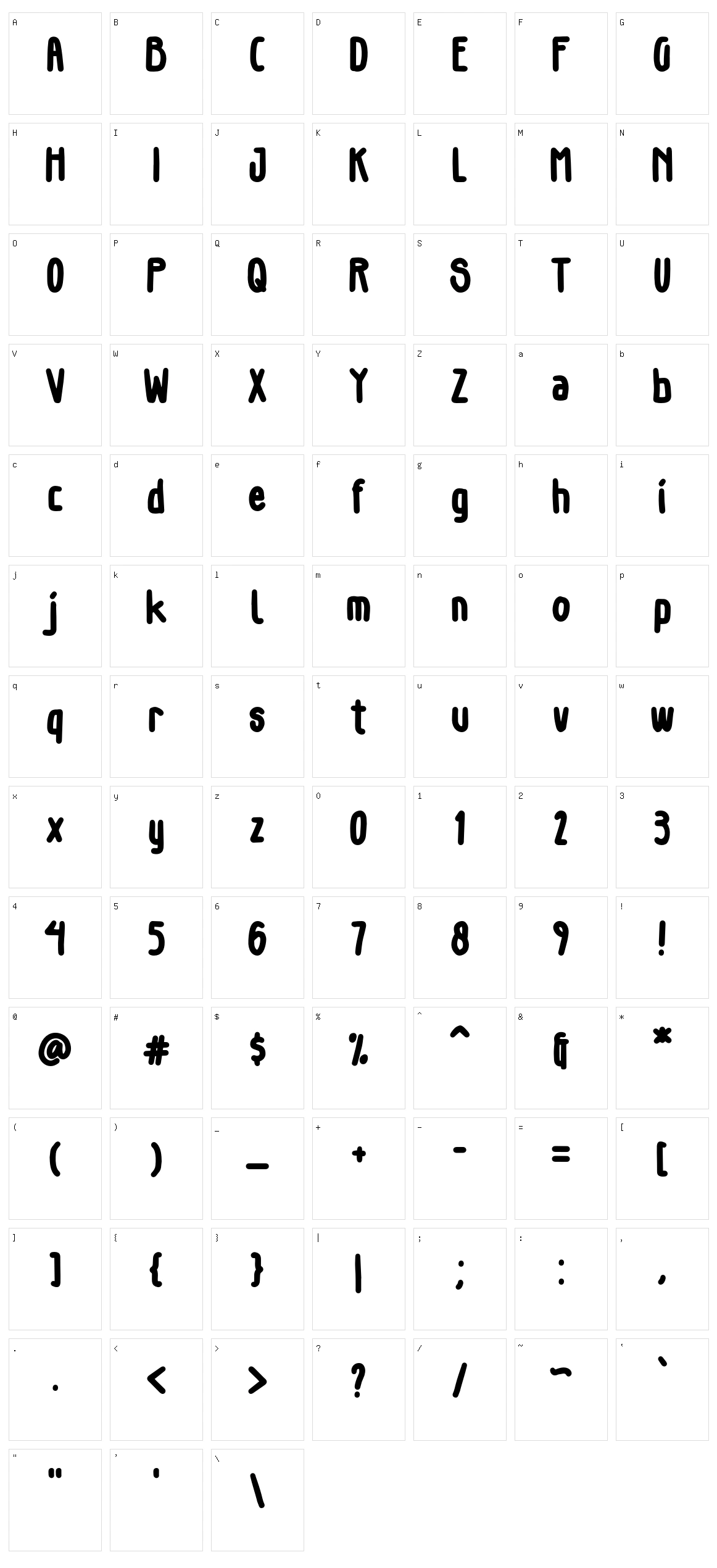 Gillphong Character Set