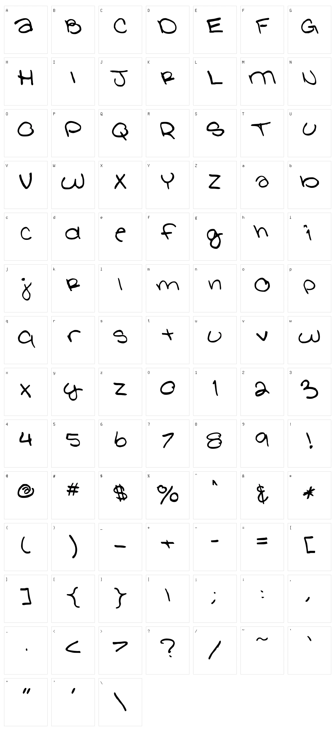 Glathen Girl Character Set