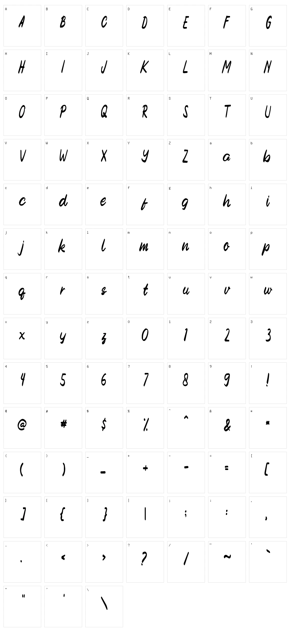 Go Summer Character Set