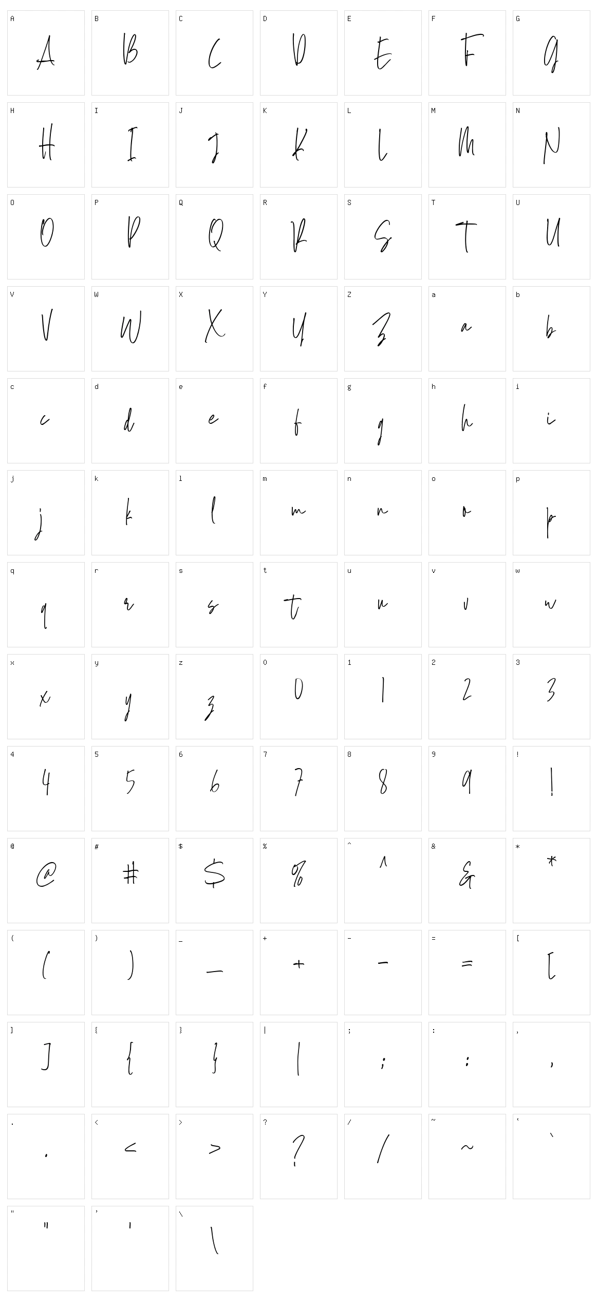 Goldenside Alt Character Set