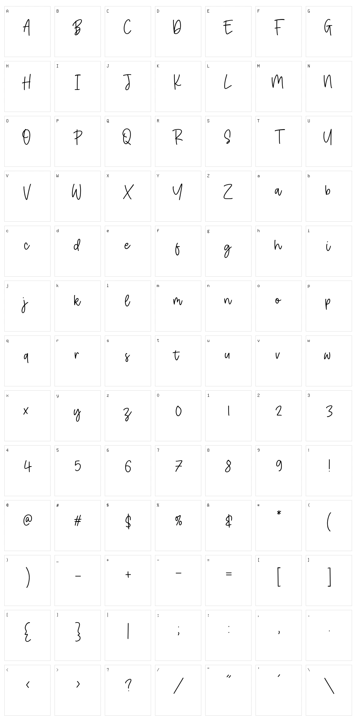 Goldie Dreambox Character Set