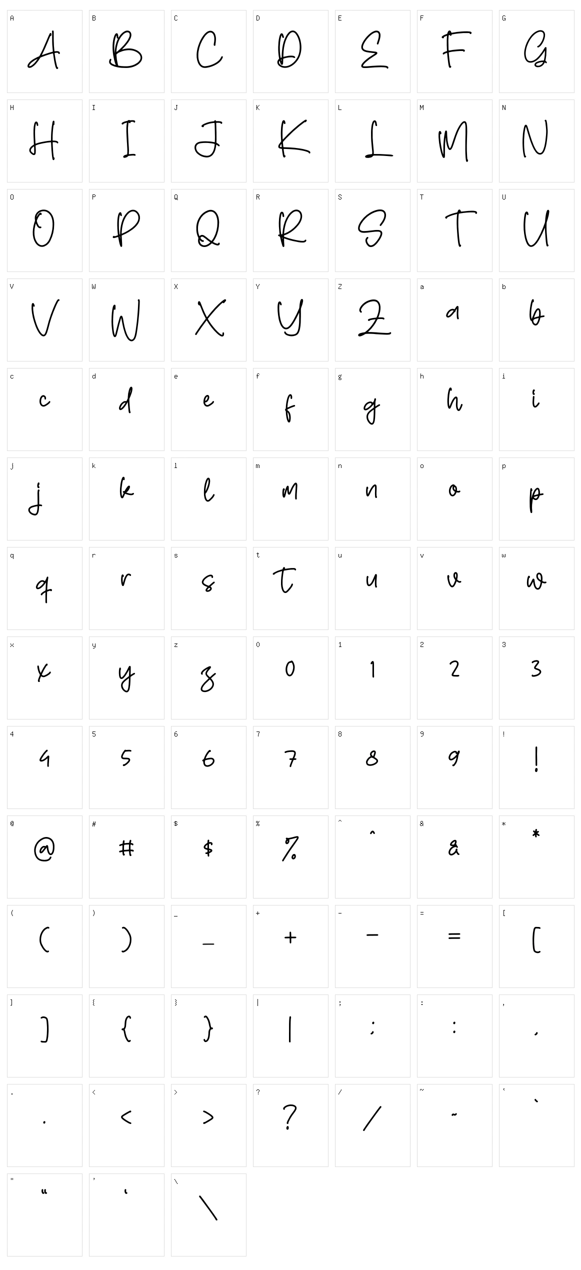 Gollden Hourse Character Set