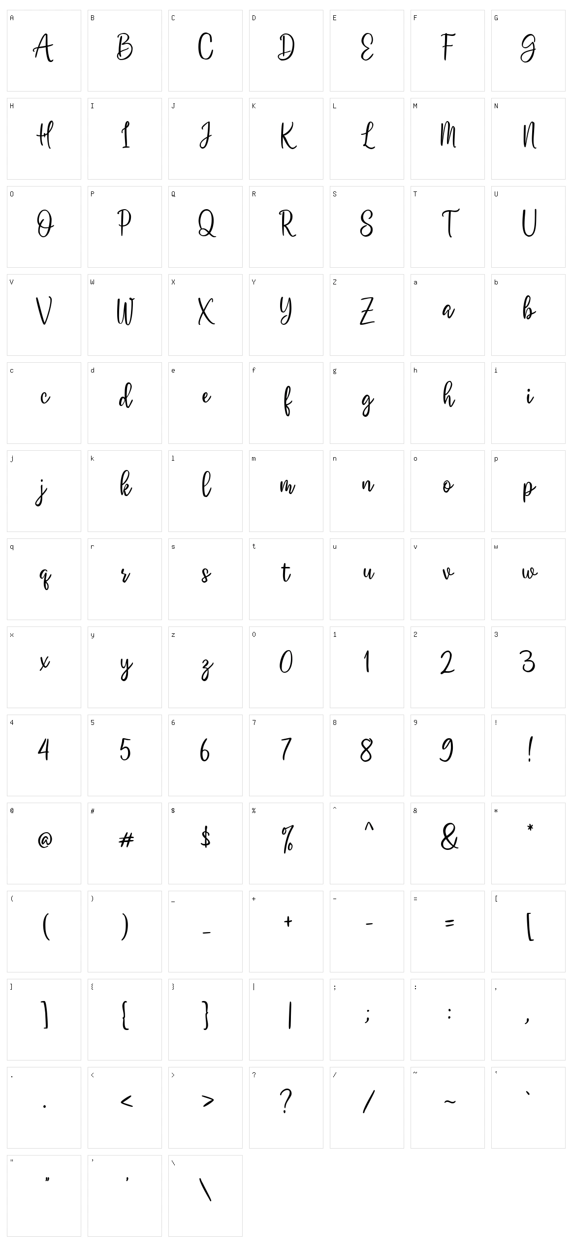 Good Creame Character Set