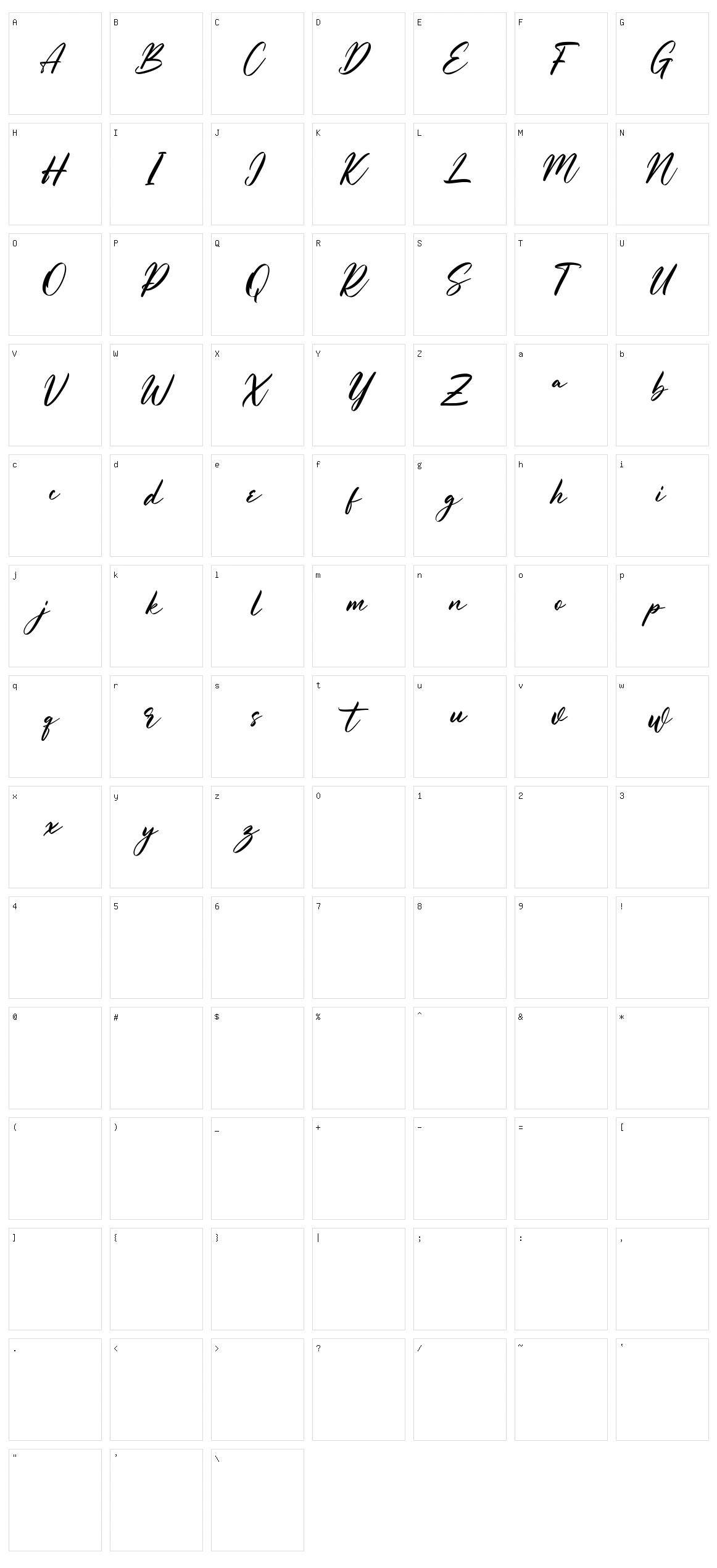 Goryfitts Character Set