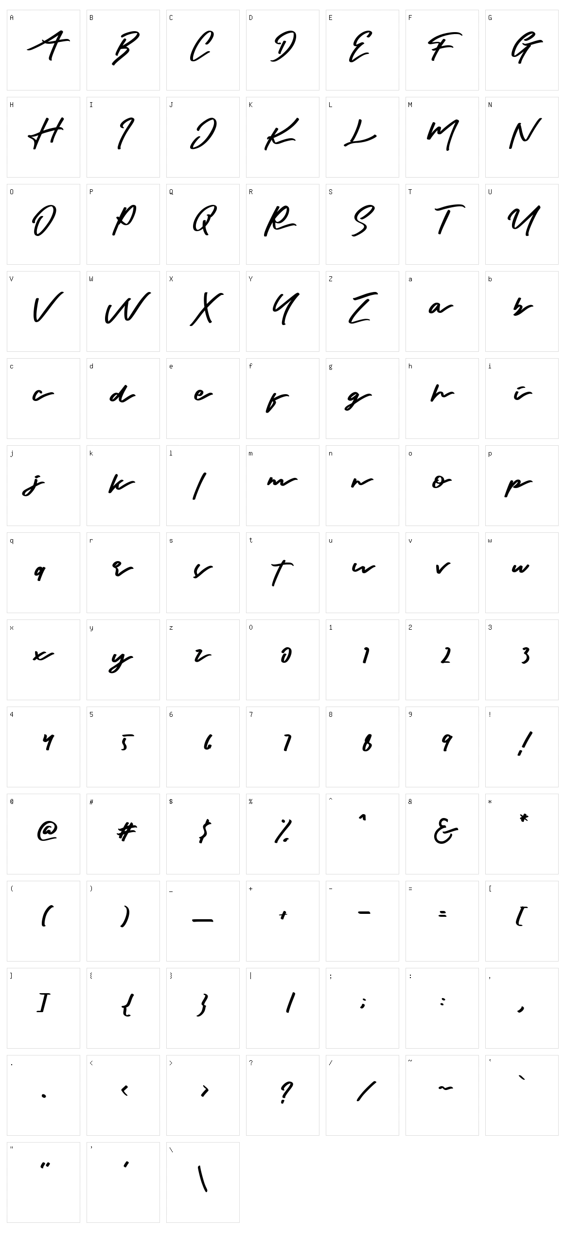 Gothic Character Set