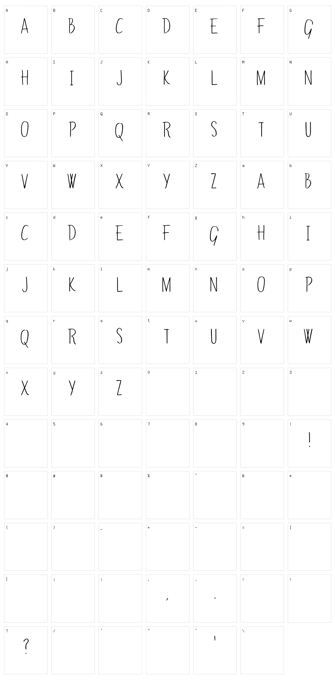 Green Surf Character Set