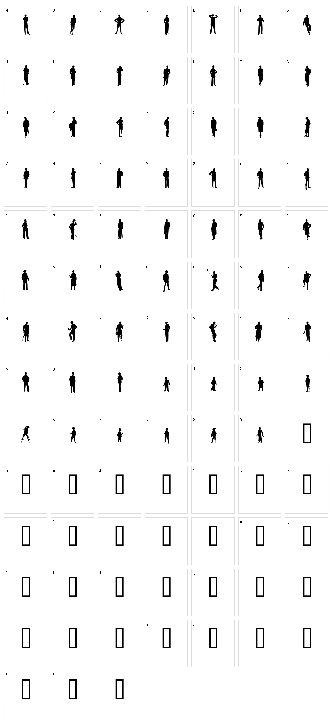 Sewing Patterns 3 Character Set