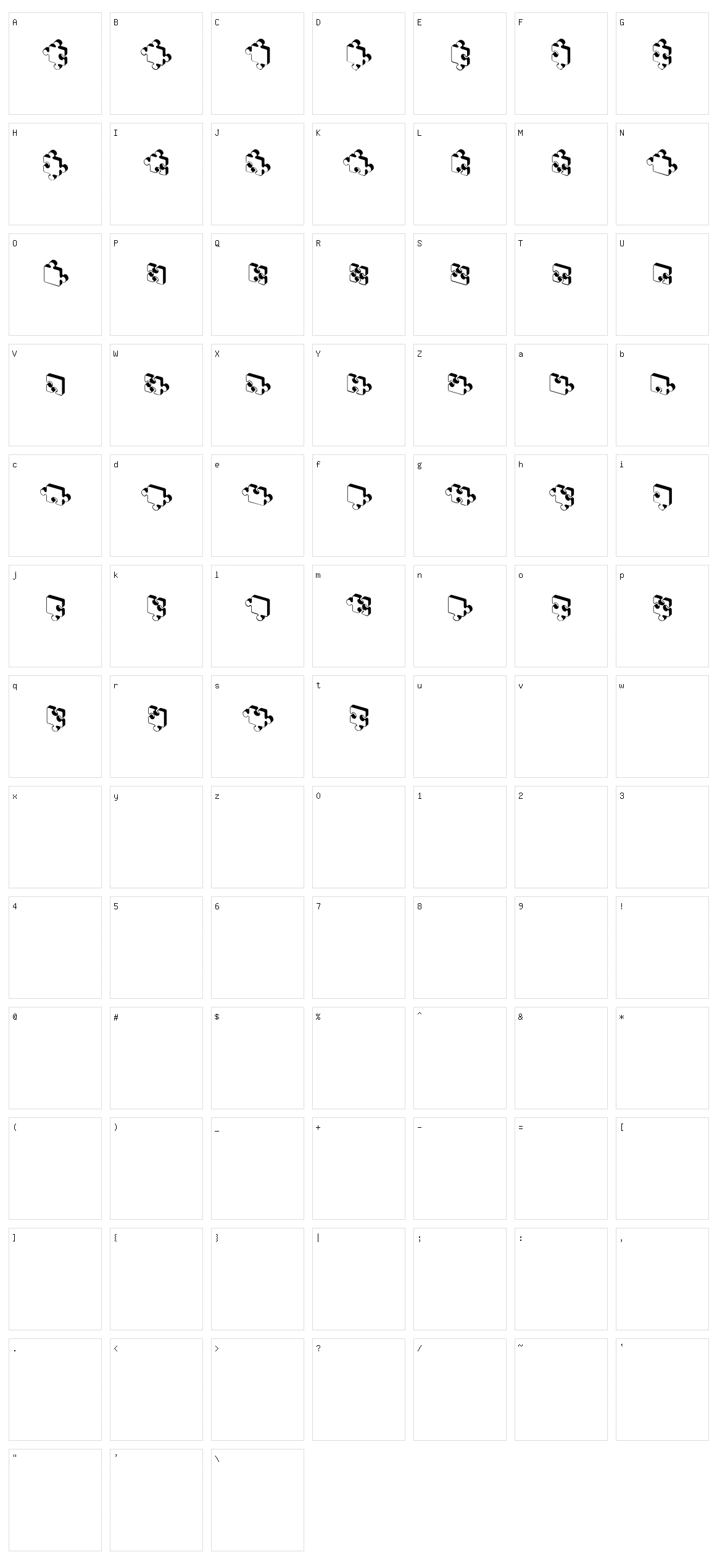 Jigsaw Puzzles 3D Character Set