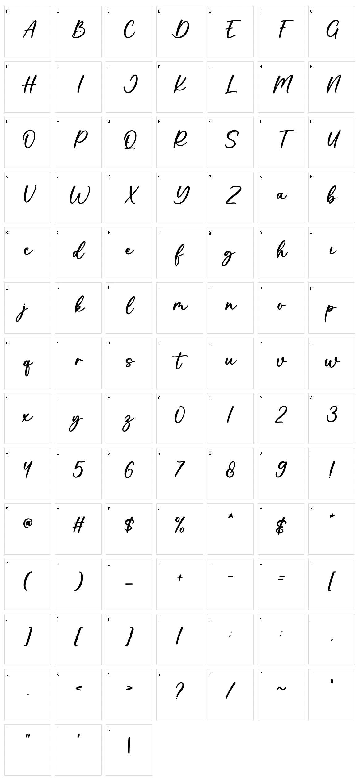 History Character Set