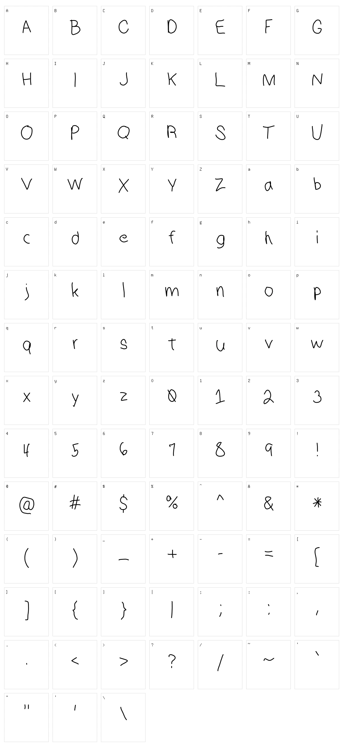 HM Keokuk Character Set