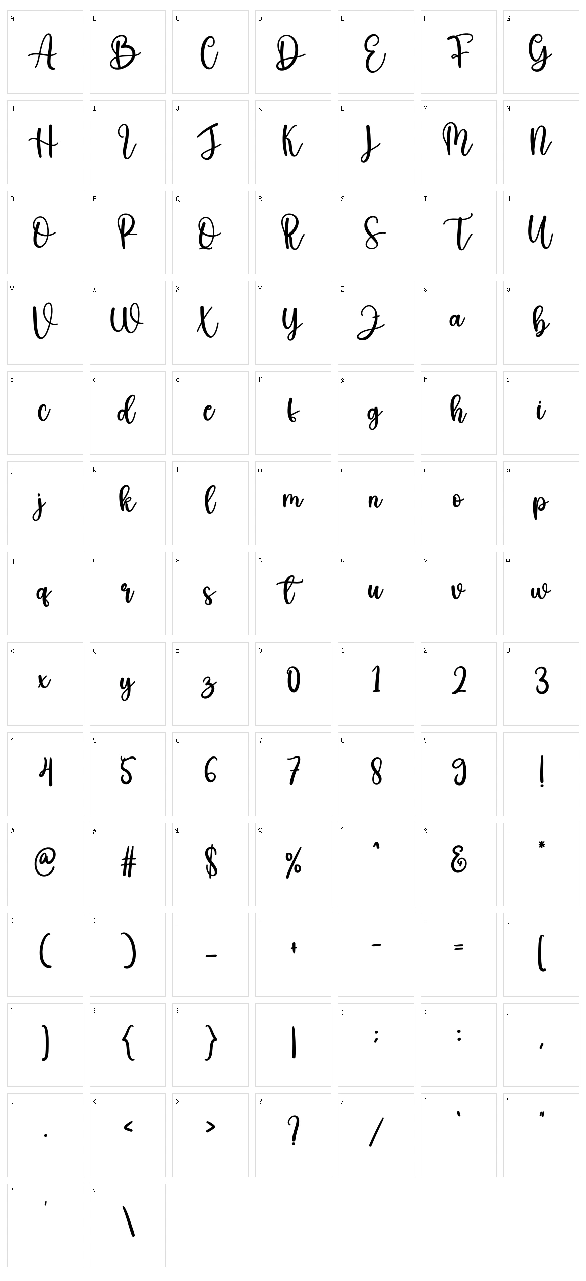 Holiday Character Set