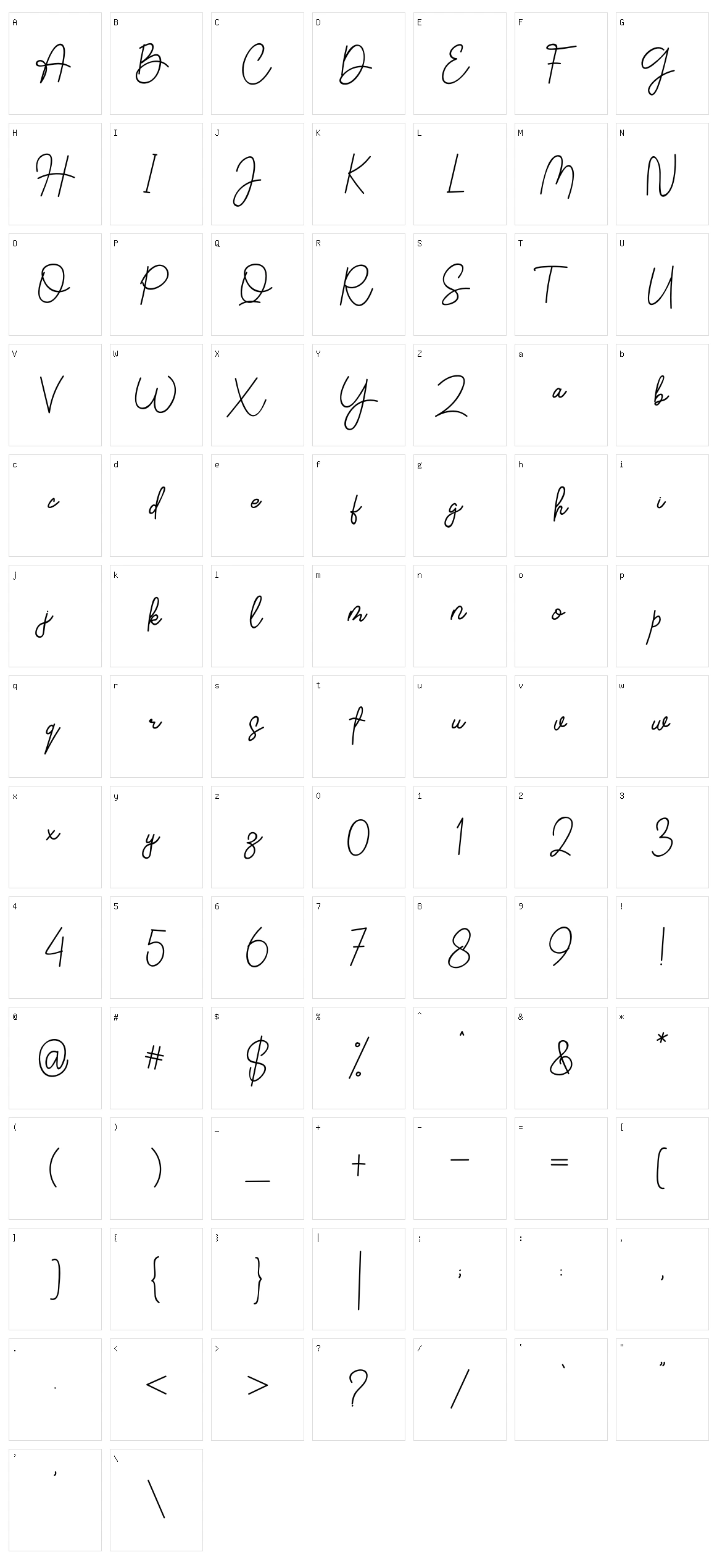 Holiday Character Set