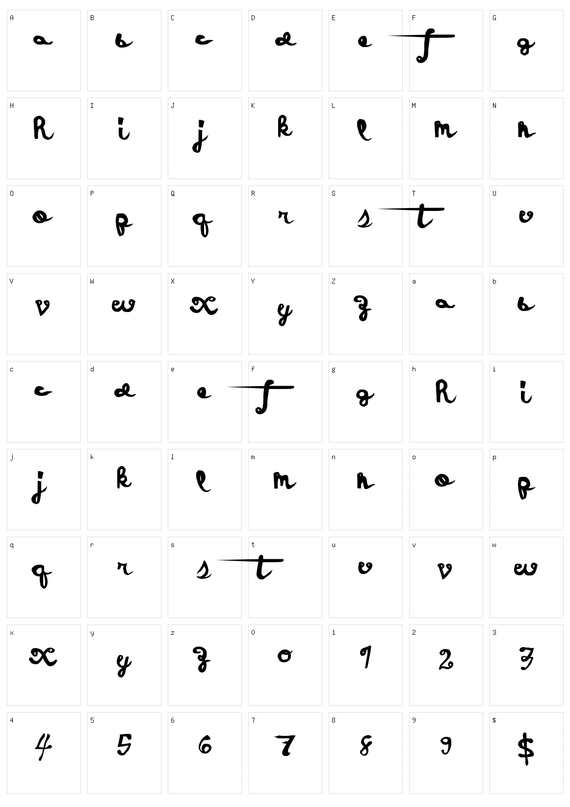 Holiday Event Character Set