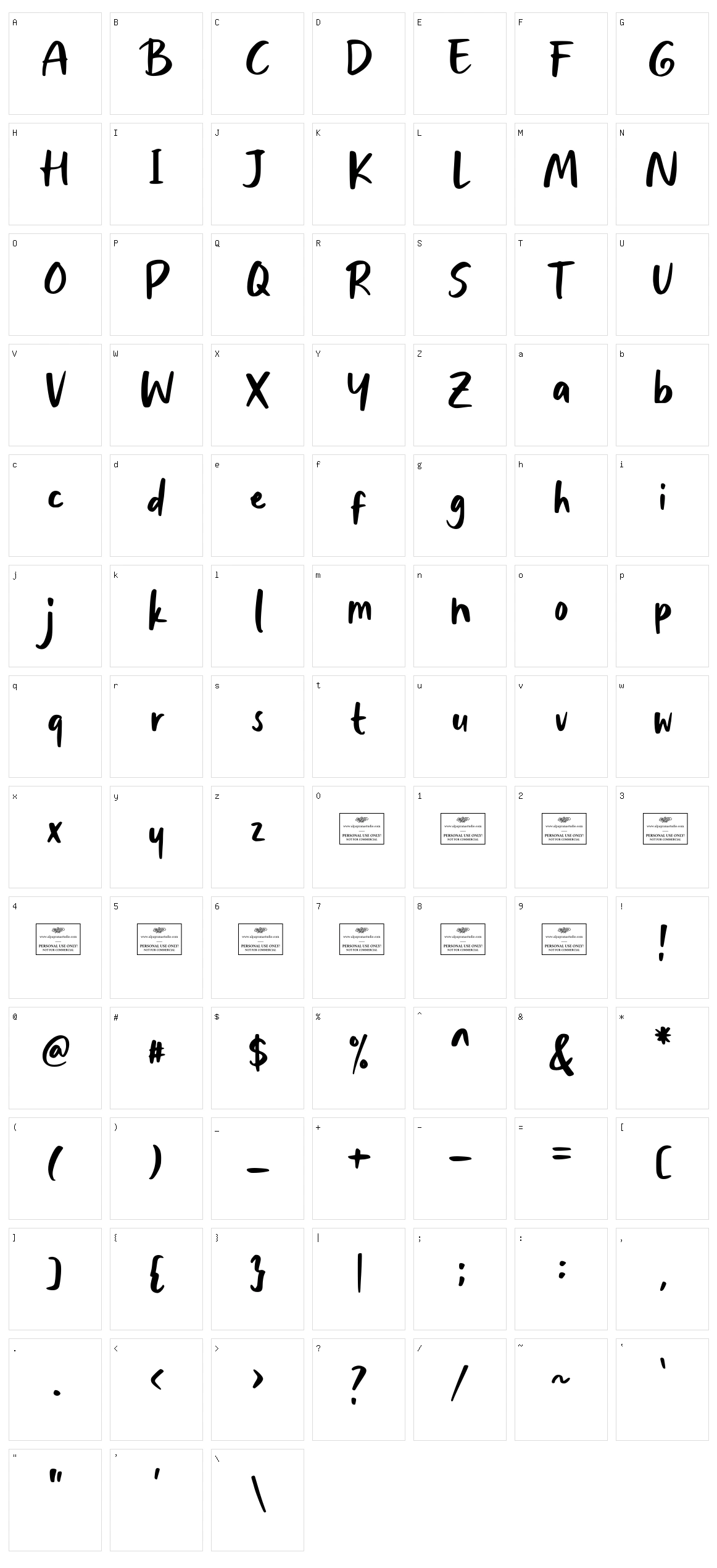 Holiday Trip Character Set