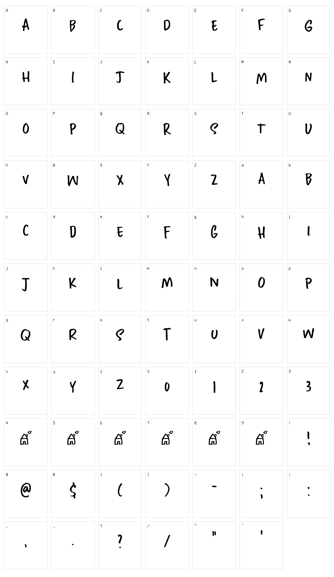 Home Education Character Set