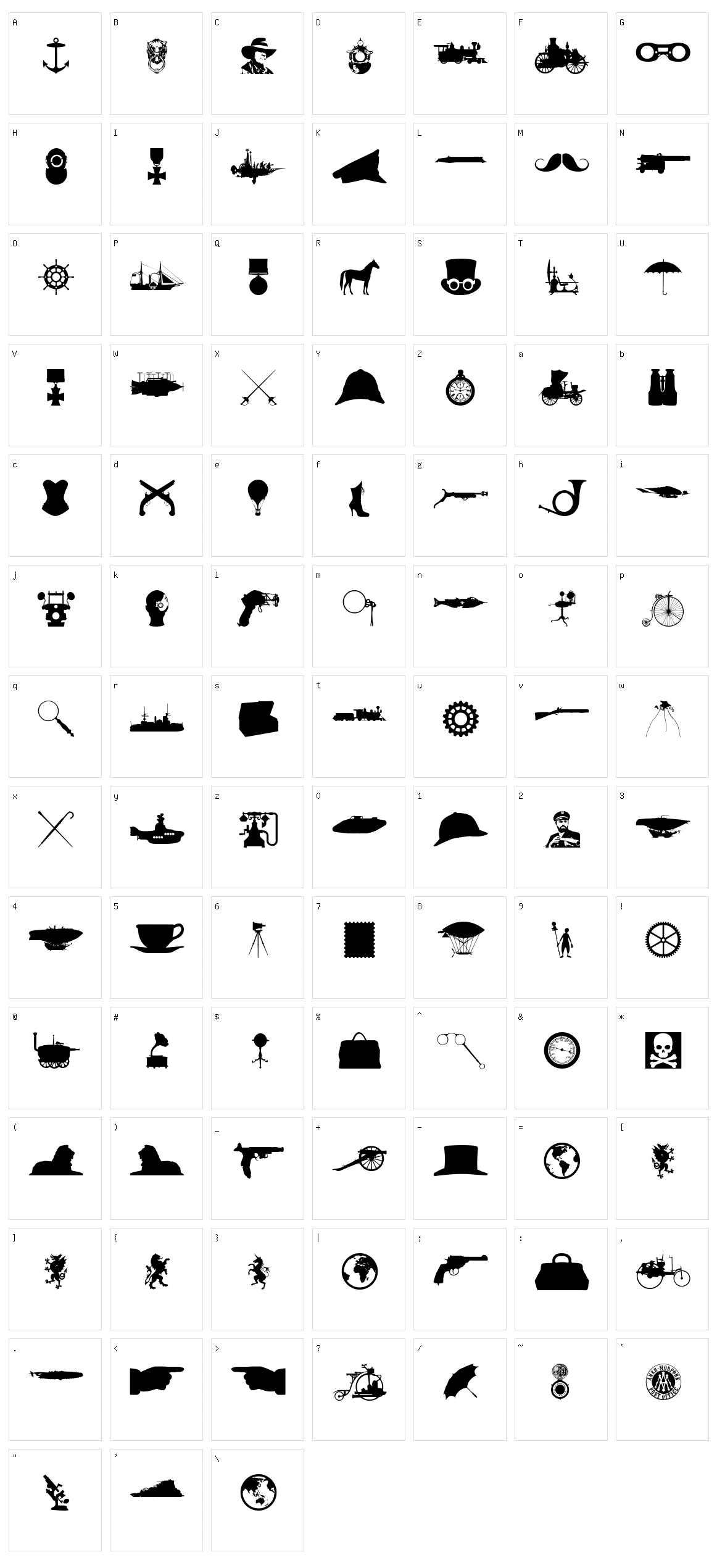 Steampunk Character Set