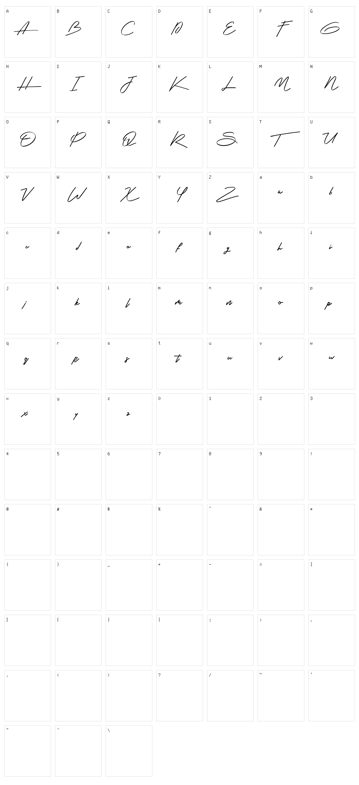 Hooney Vibes Character Set