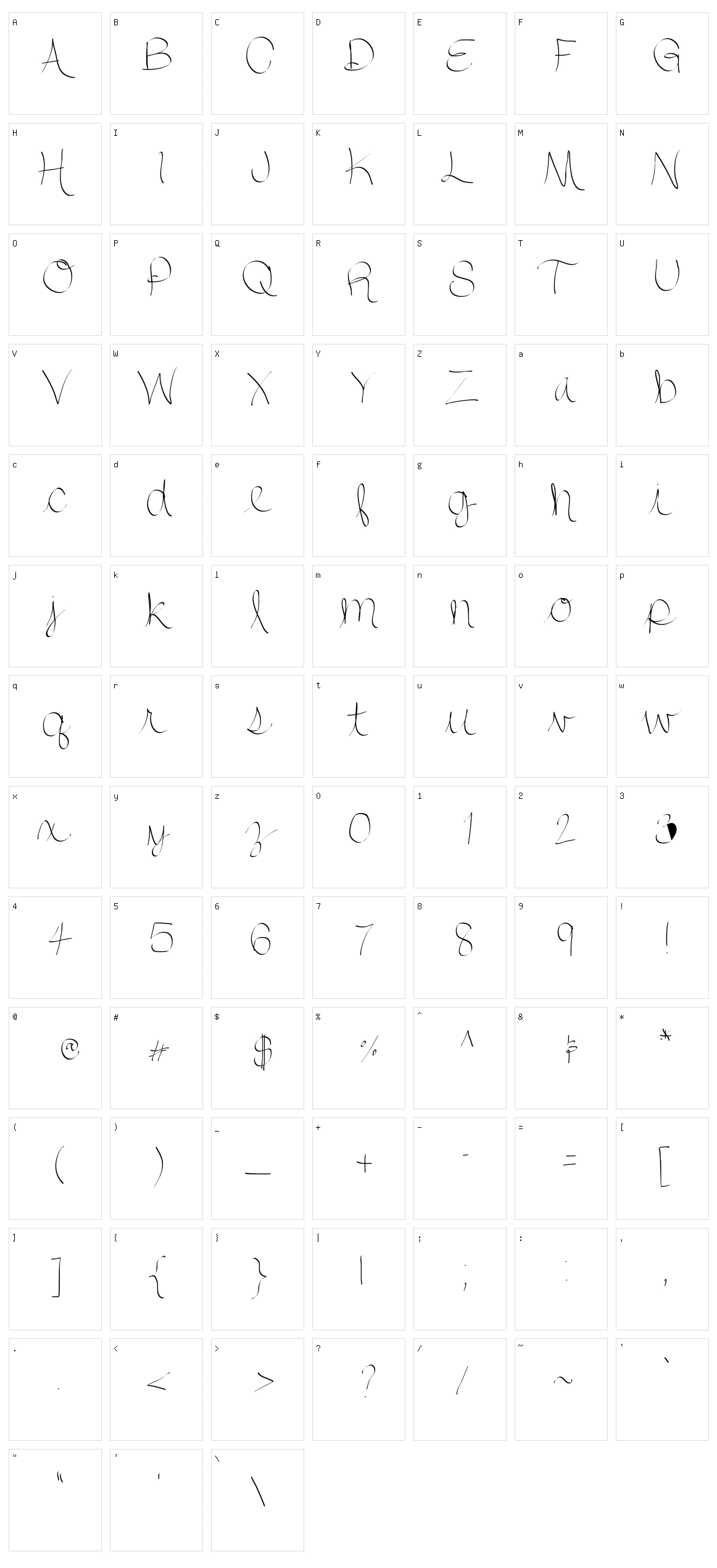 Ht Quickie Character Set