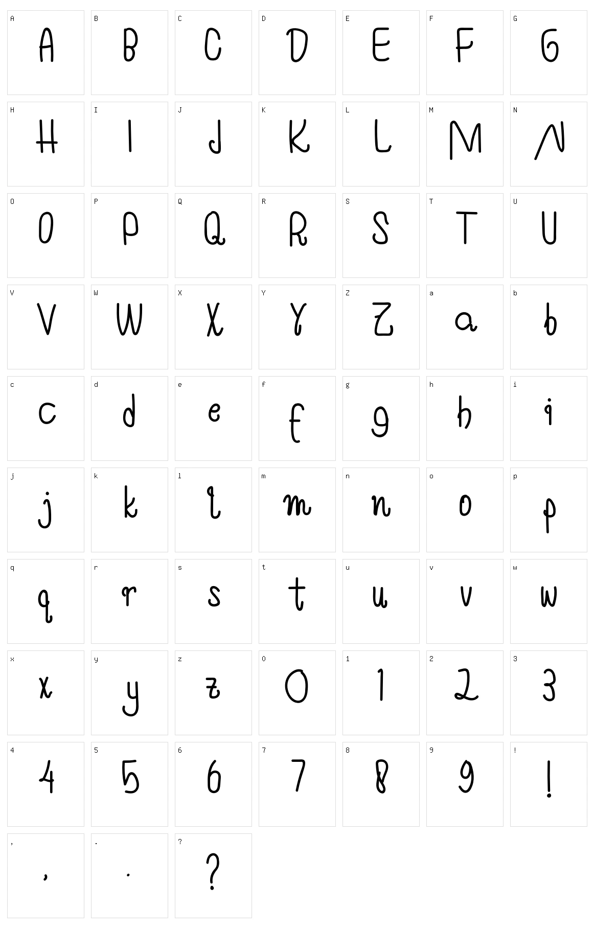 Humming Affection Character Set