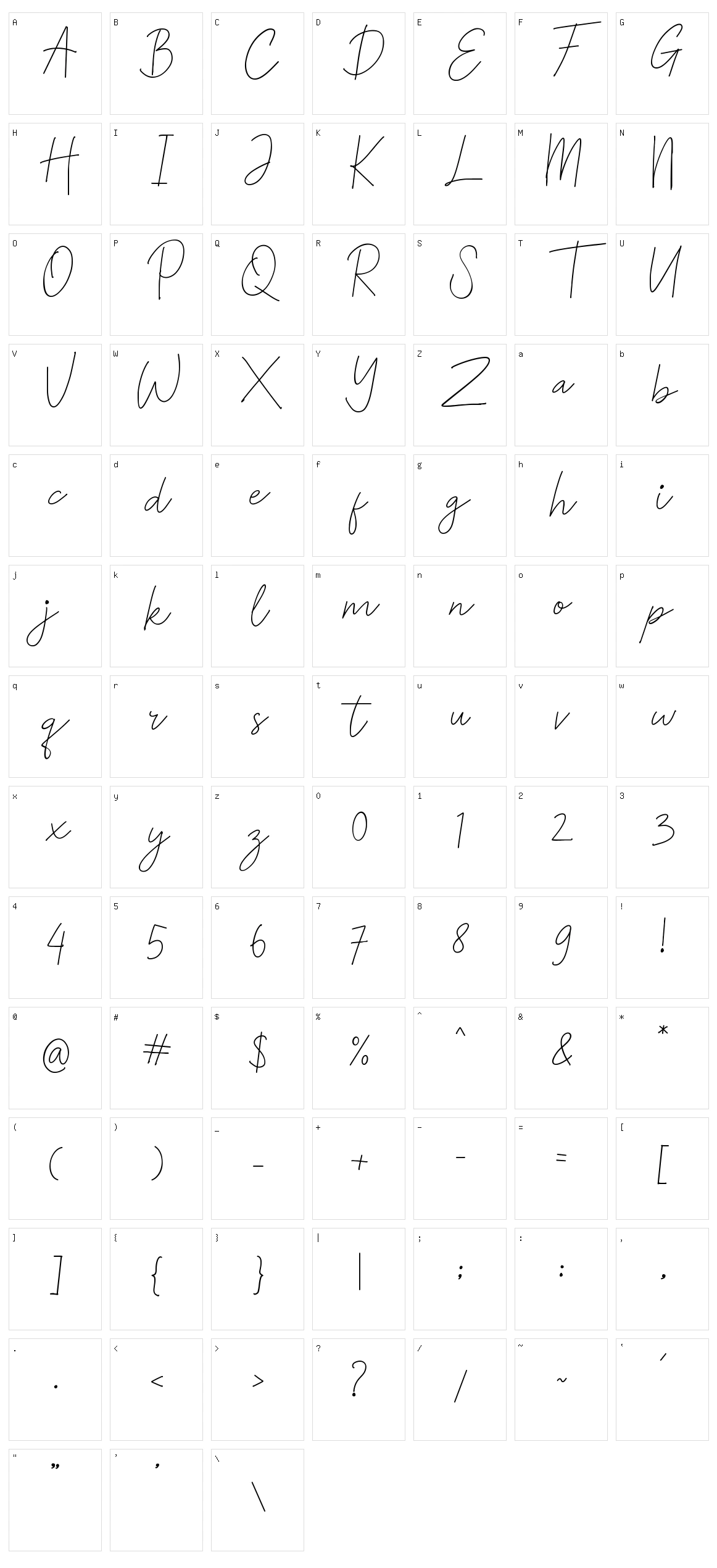 Hunter Strike Character Set