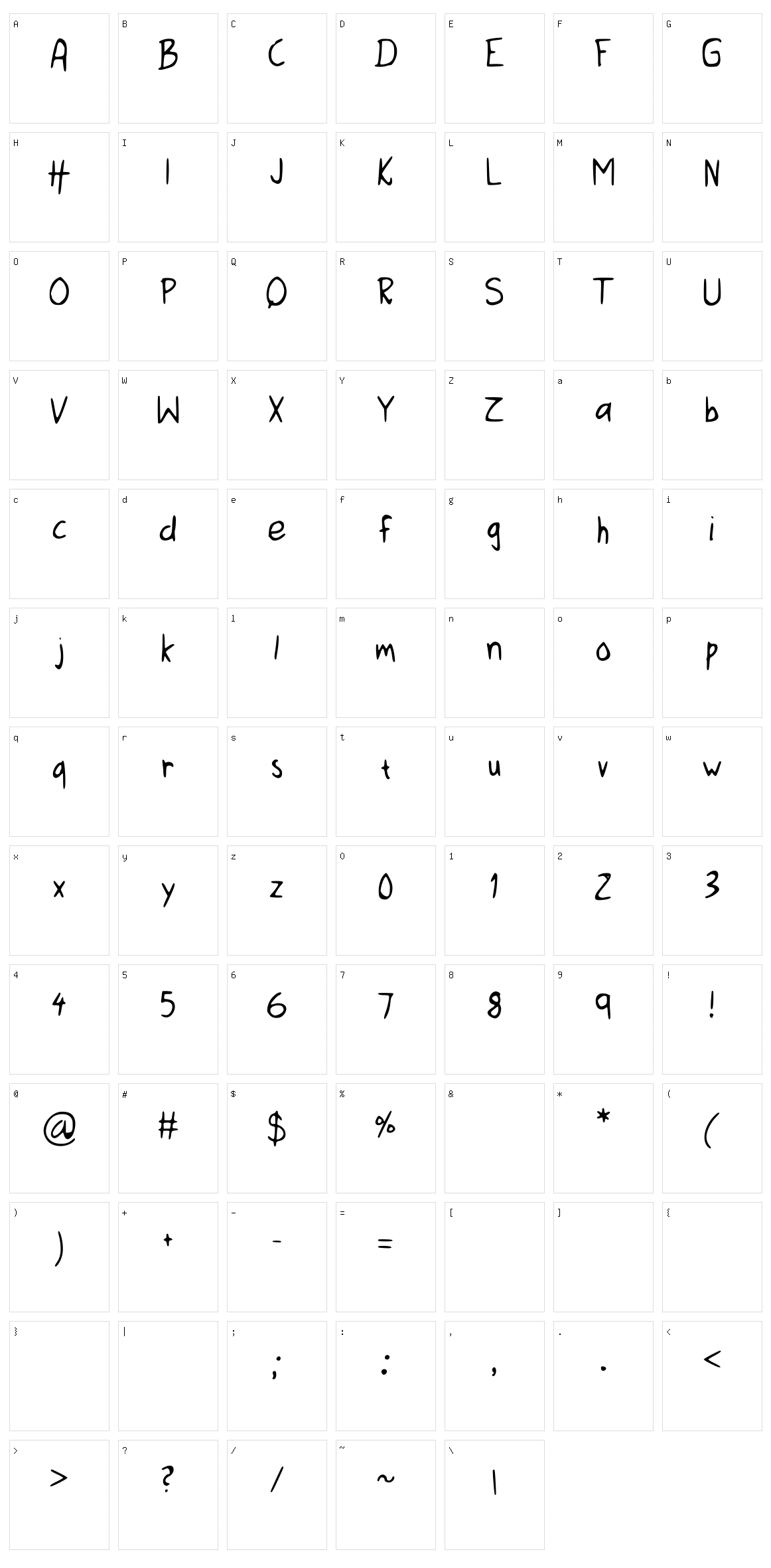 I Need Help Character Set