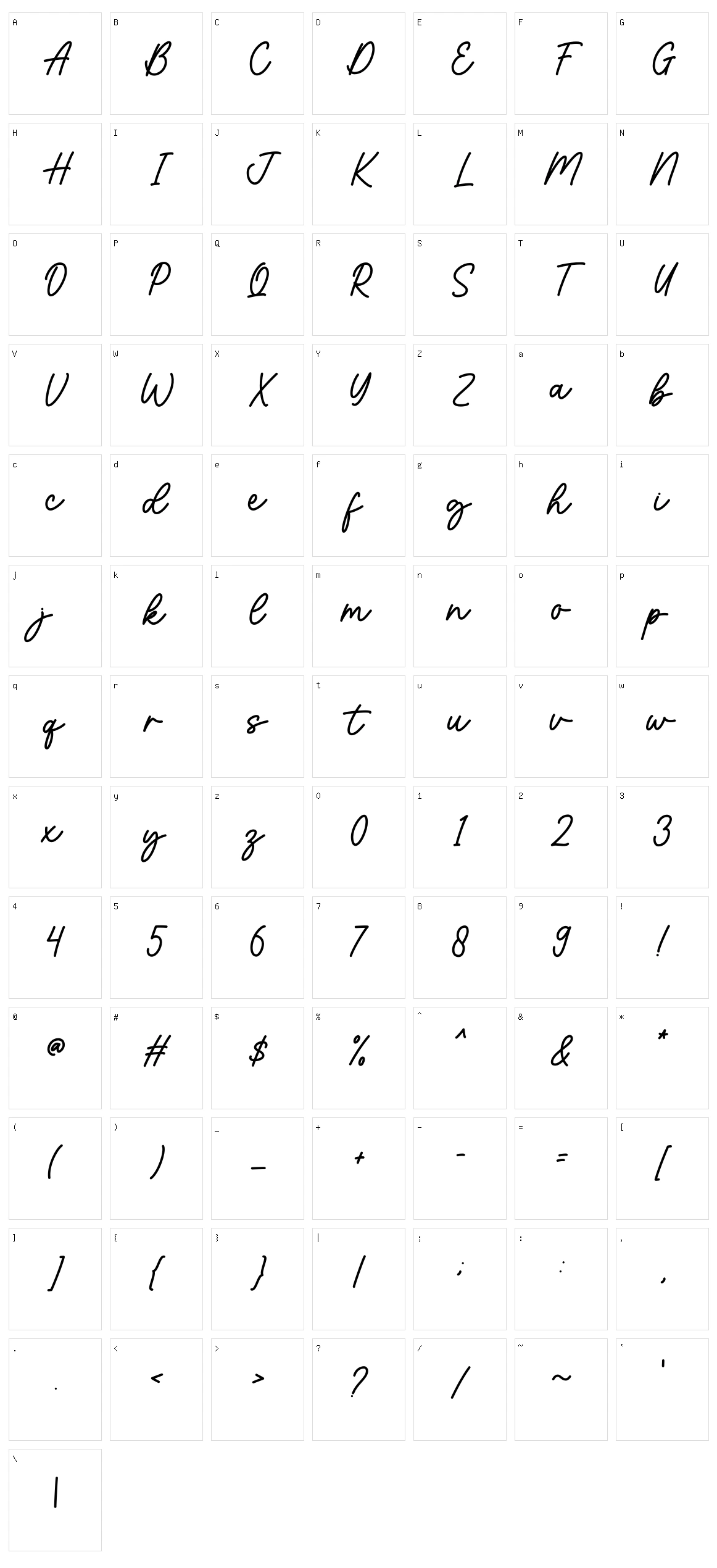 Imagine Character Set