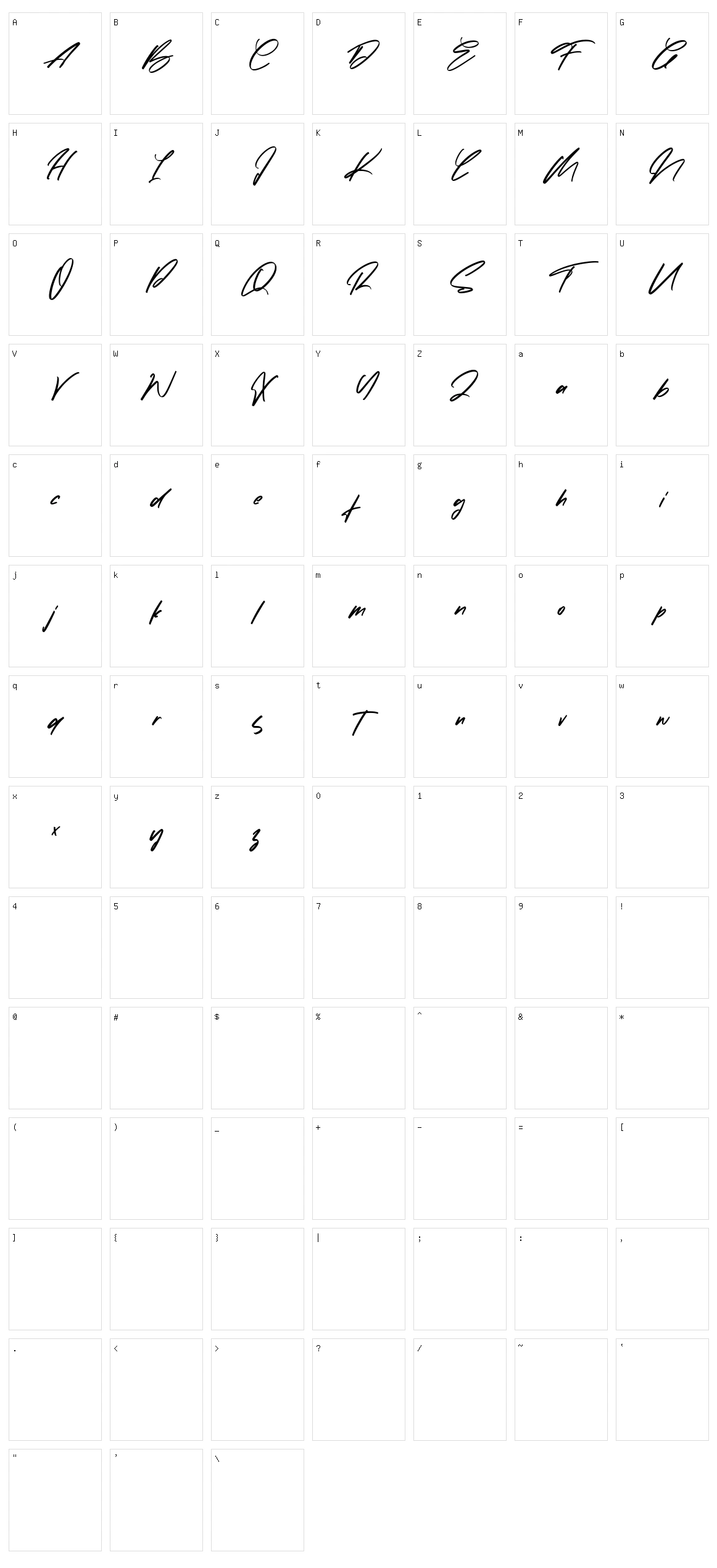 Incognito Character Set