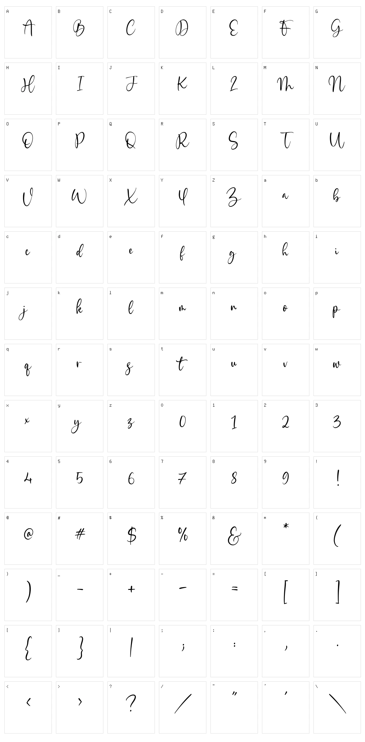 Indian Feather Character Set