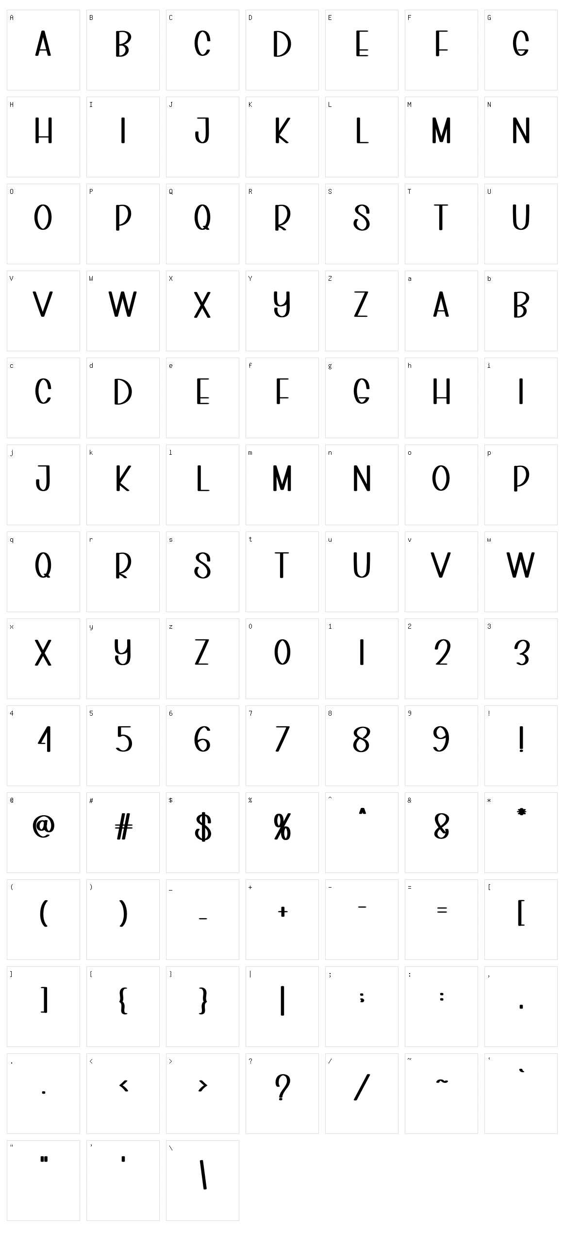 Indoor Power Character Set