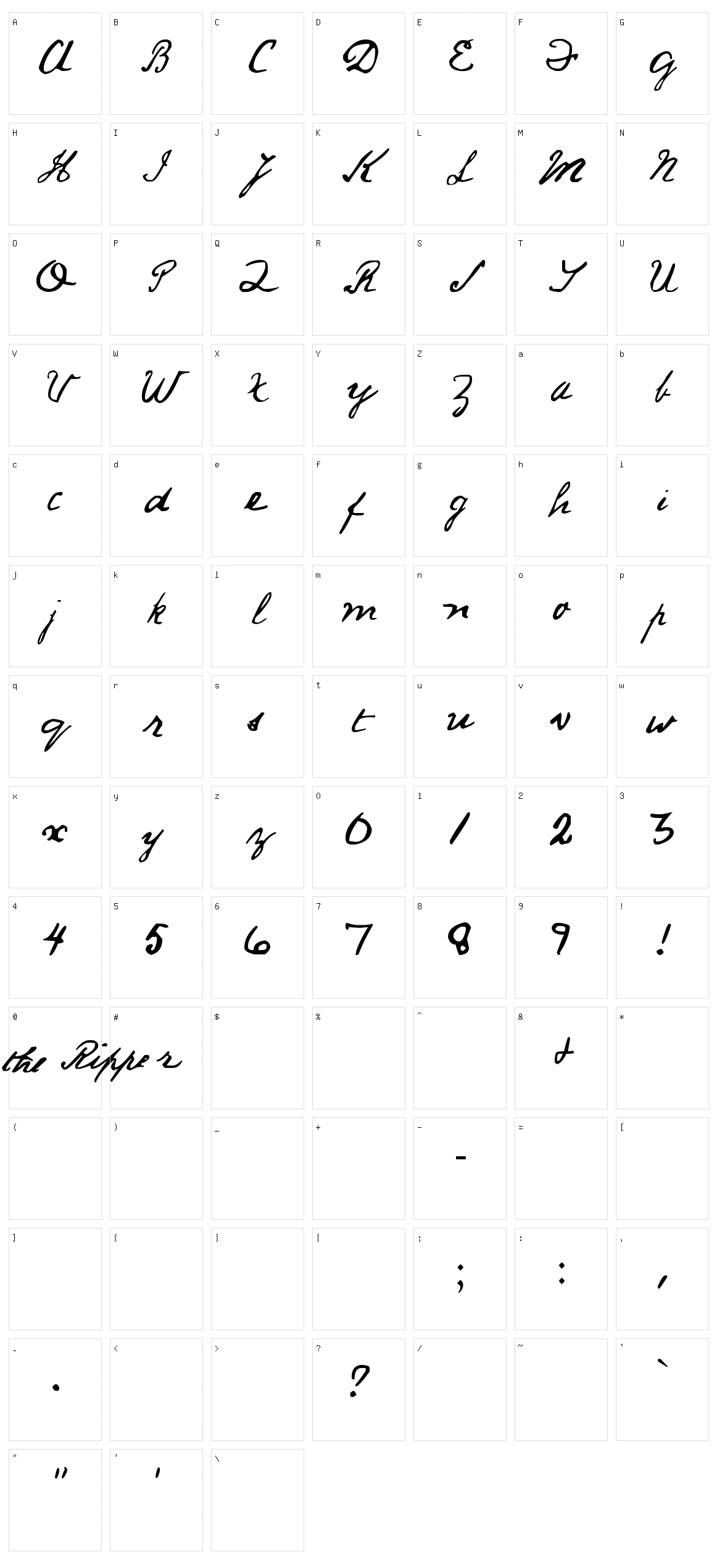 Jack Ripper Hand Character Set