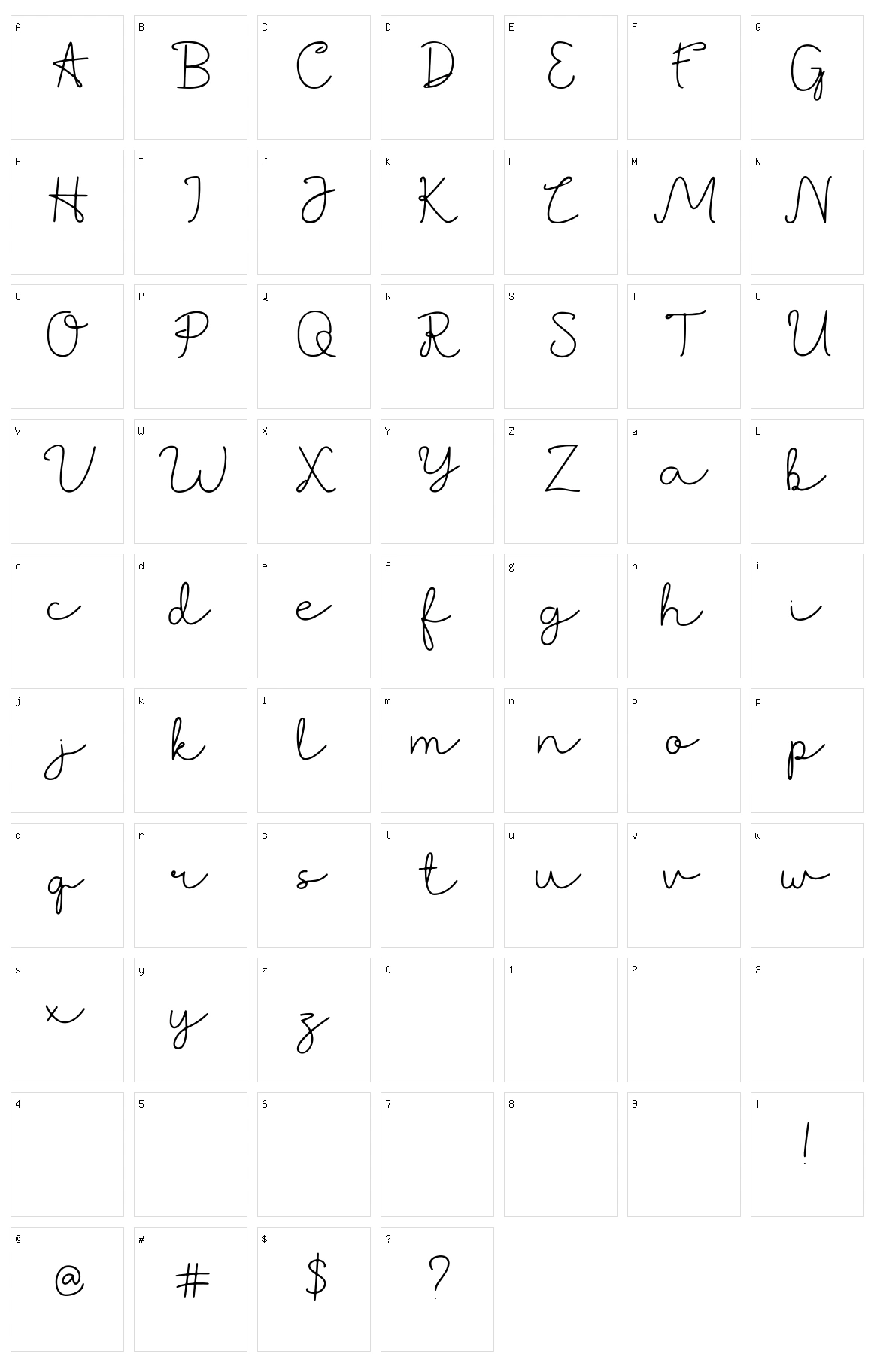 Jackson Character Set