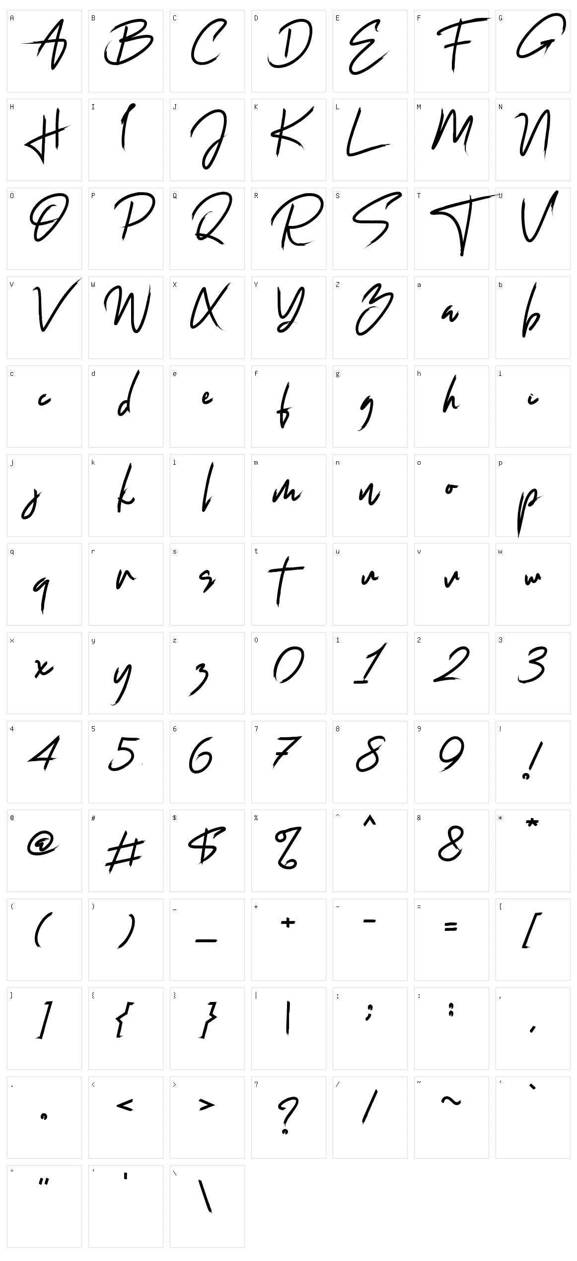 Jacksonville Character Set