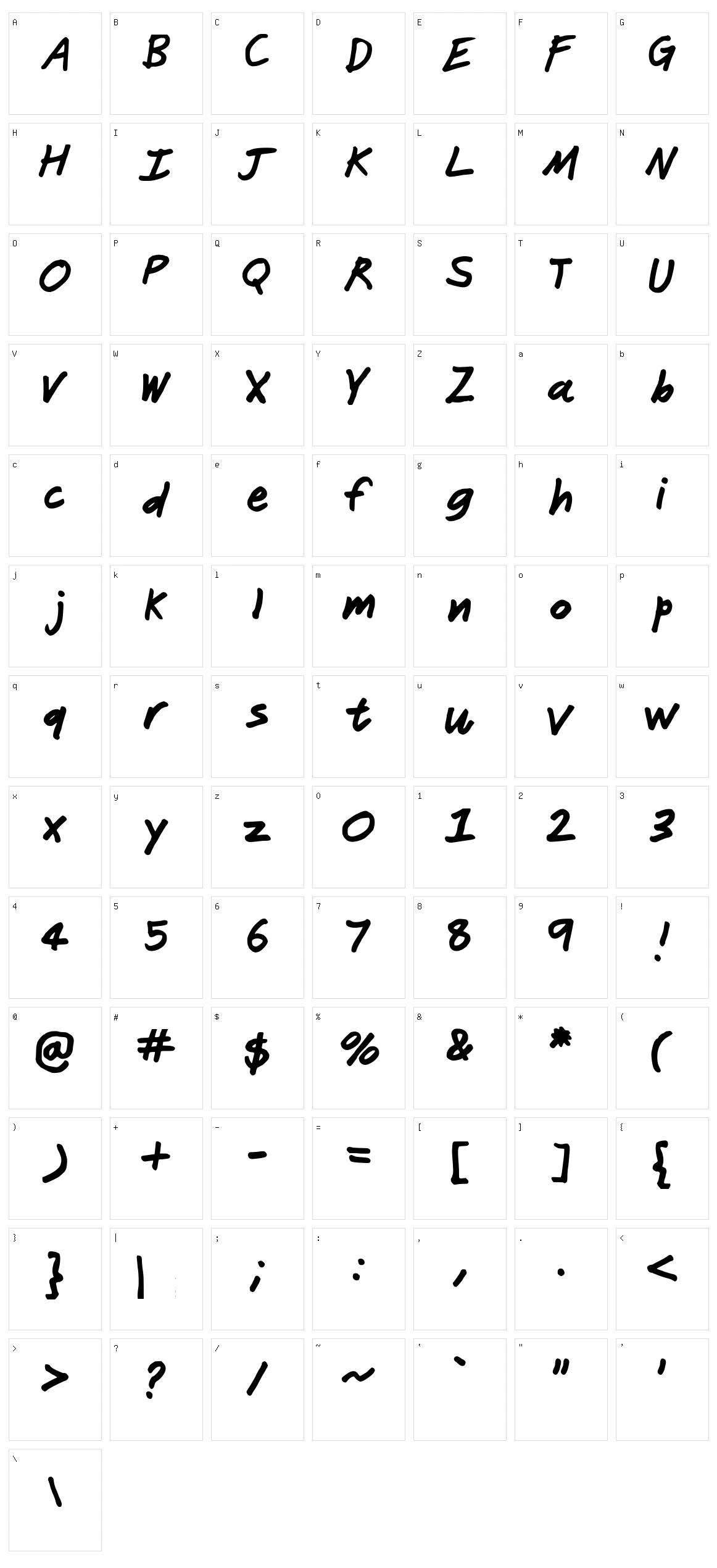 Janitor Character Set