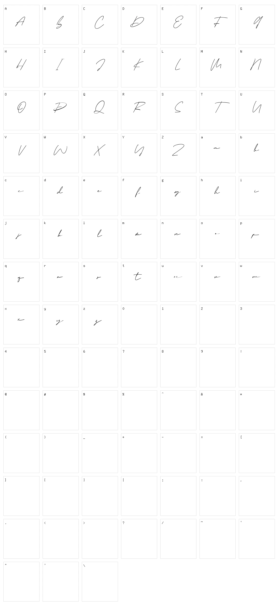 Jarvitts Character Set