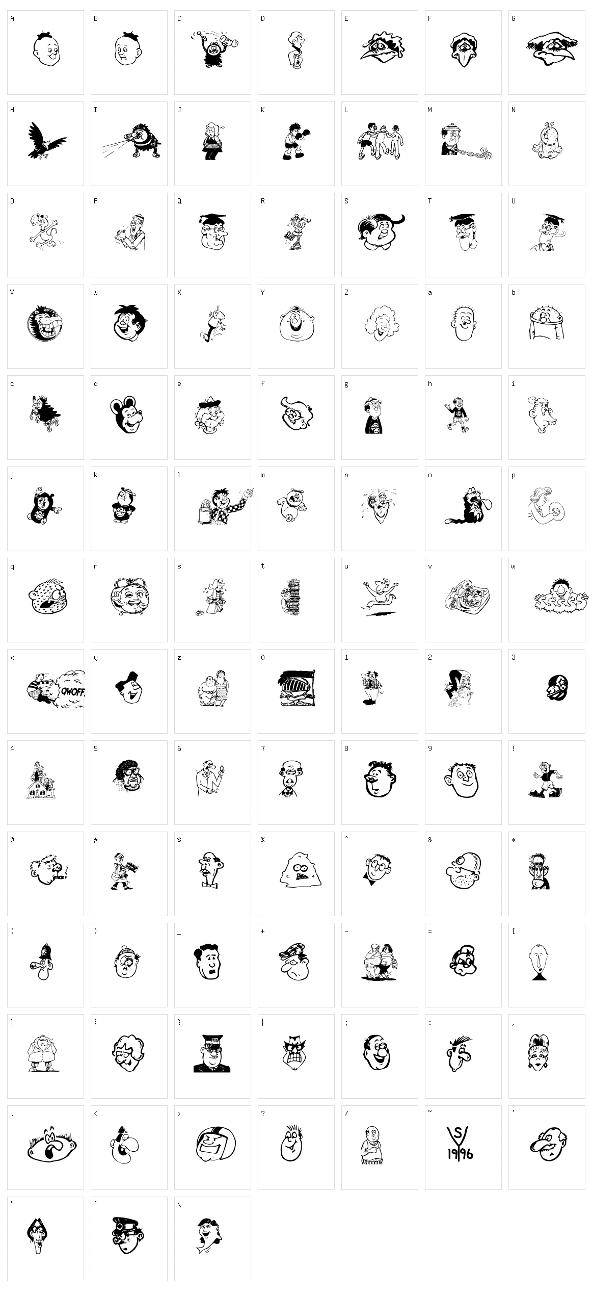 Toons One Character Set