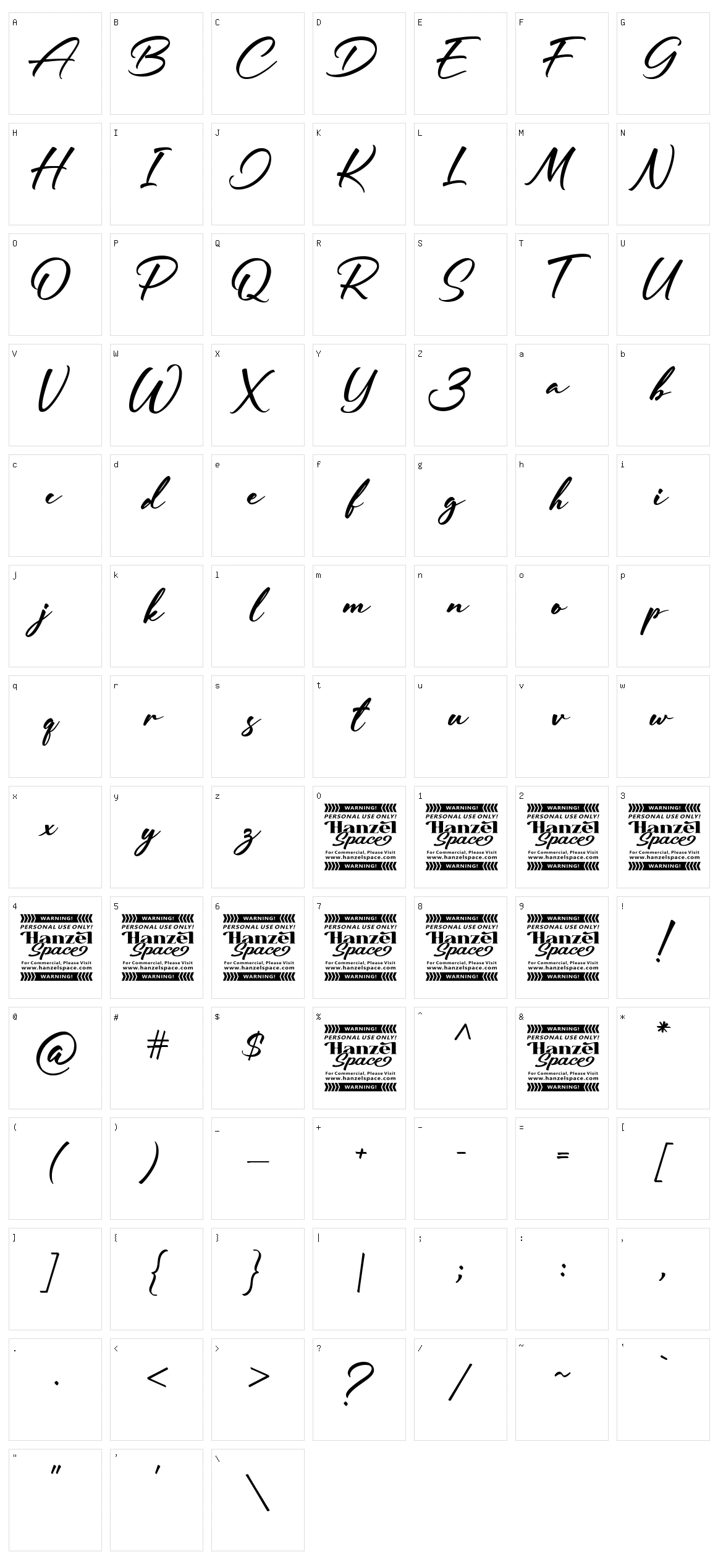 Jeasland Character Set