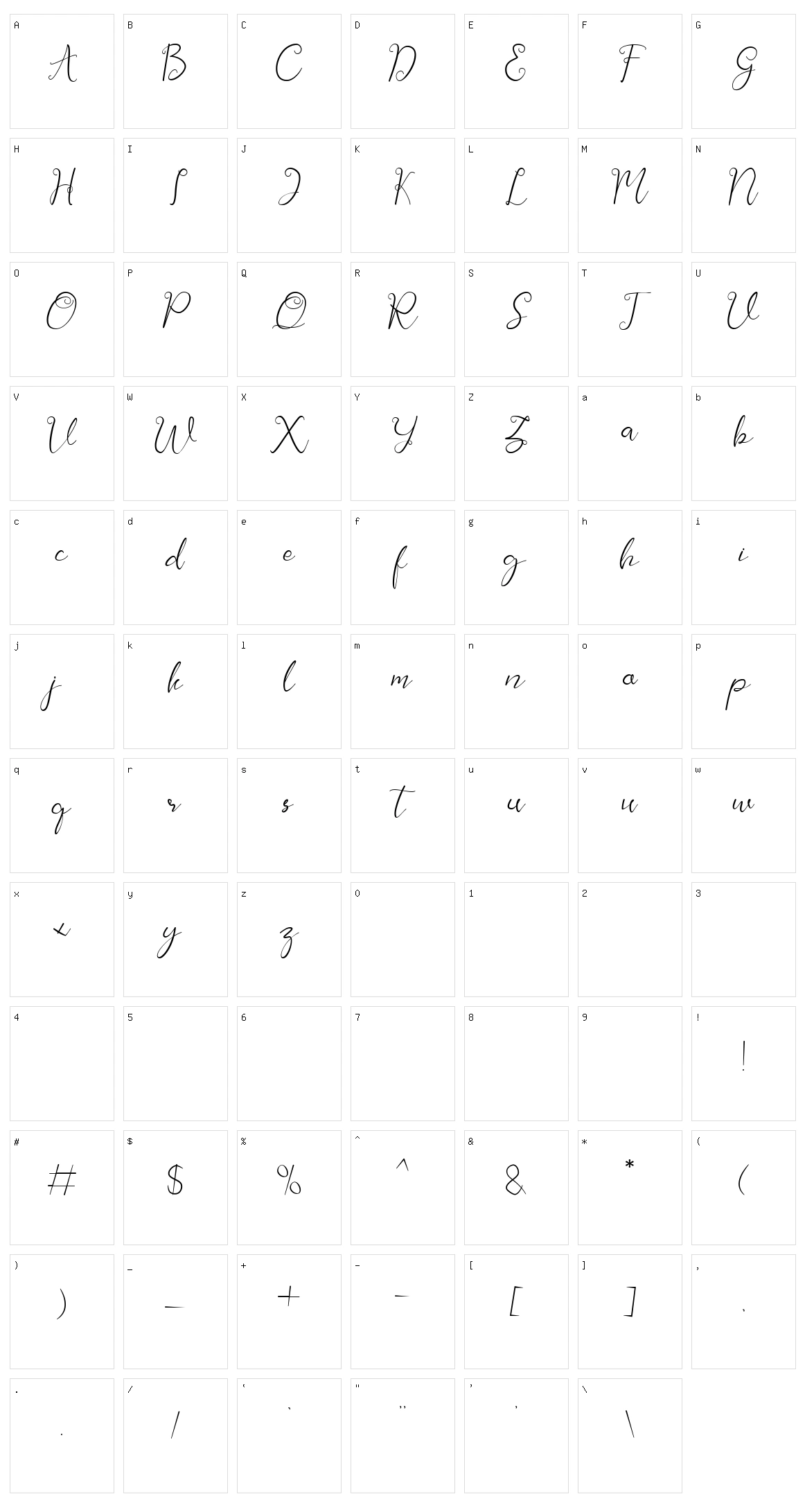 Jeliya Elbern Character Set