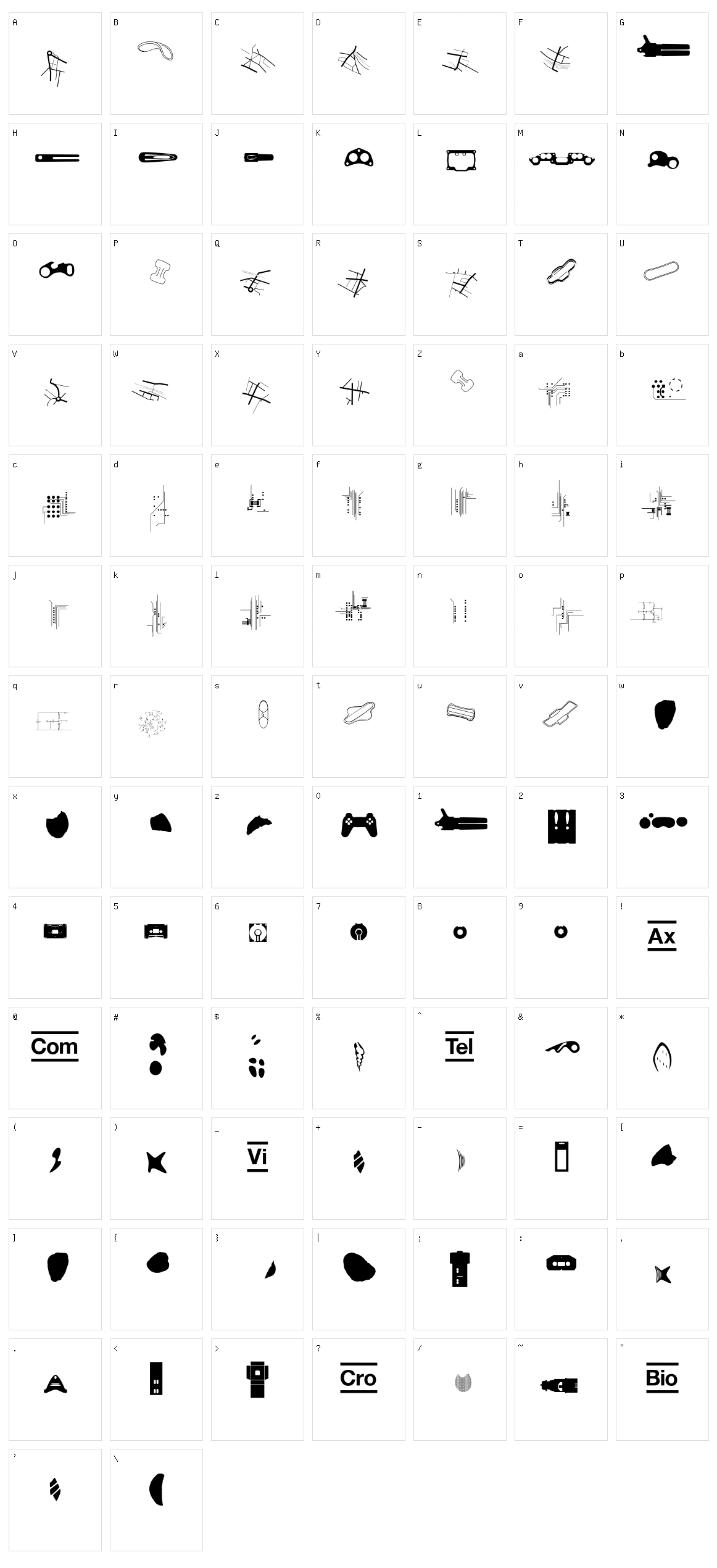 CroCro Character Set