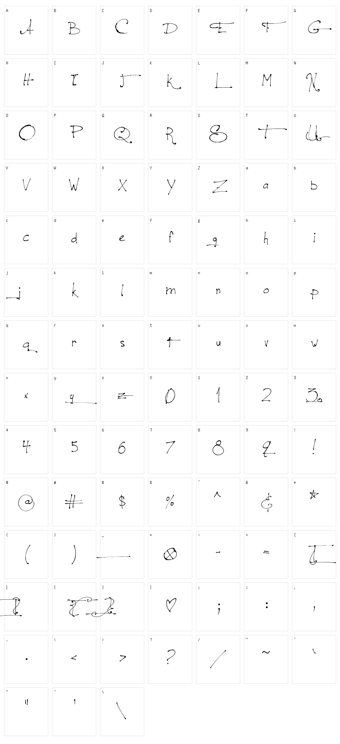 Jellyka - le Grand Saut Character Set