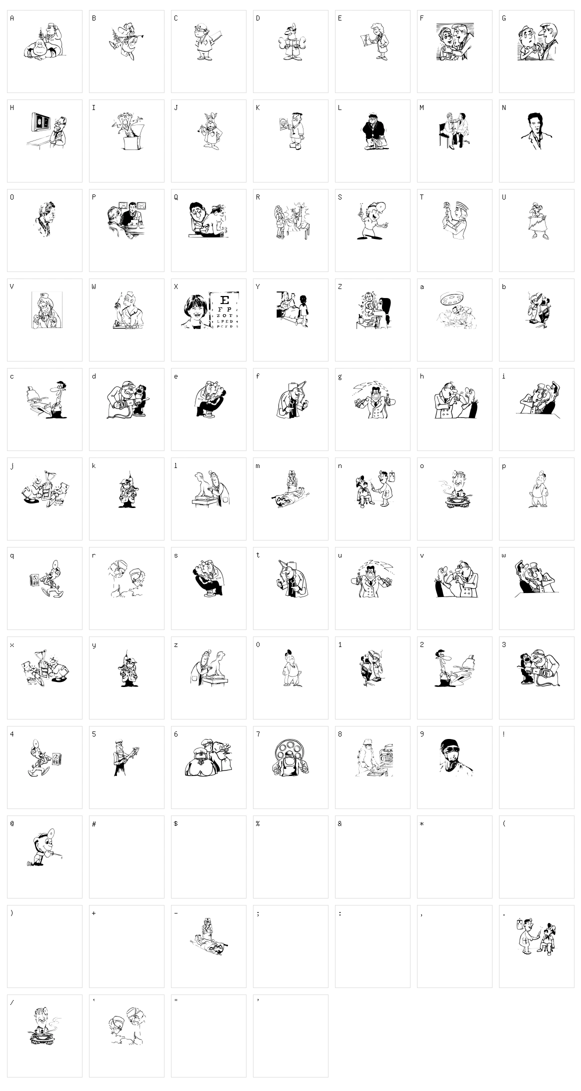 Hello Doc Character Set