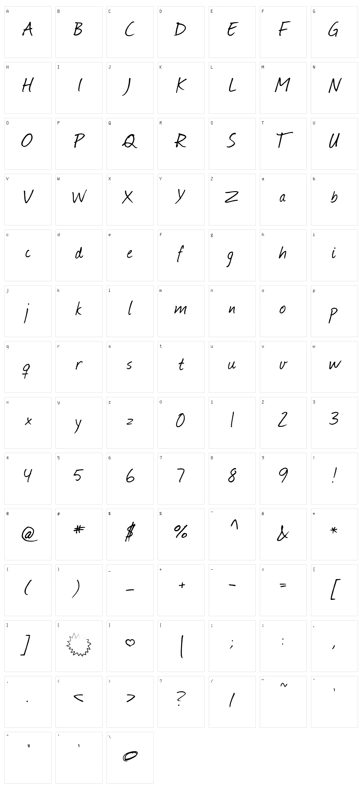 Journal Character Set