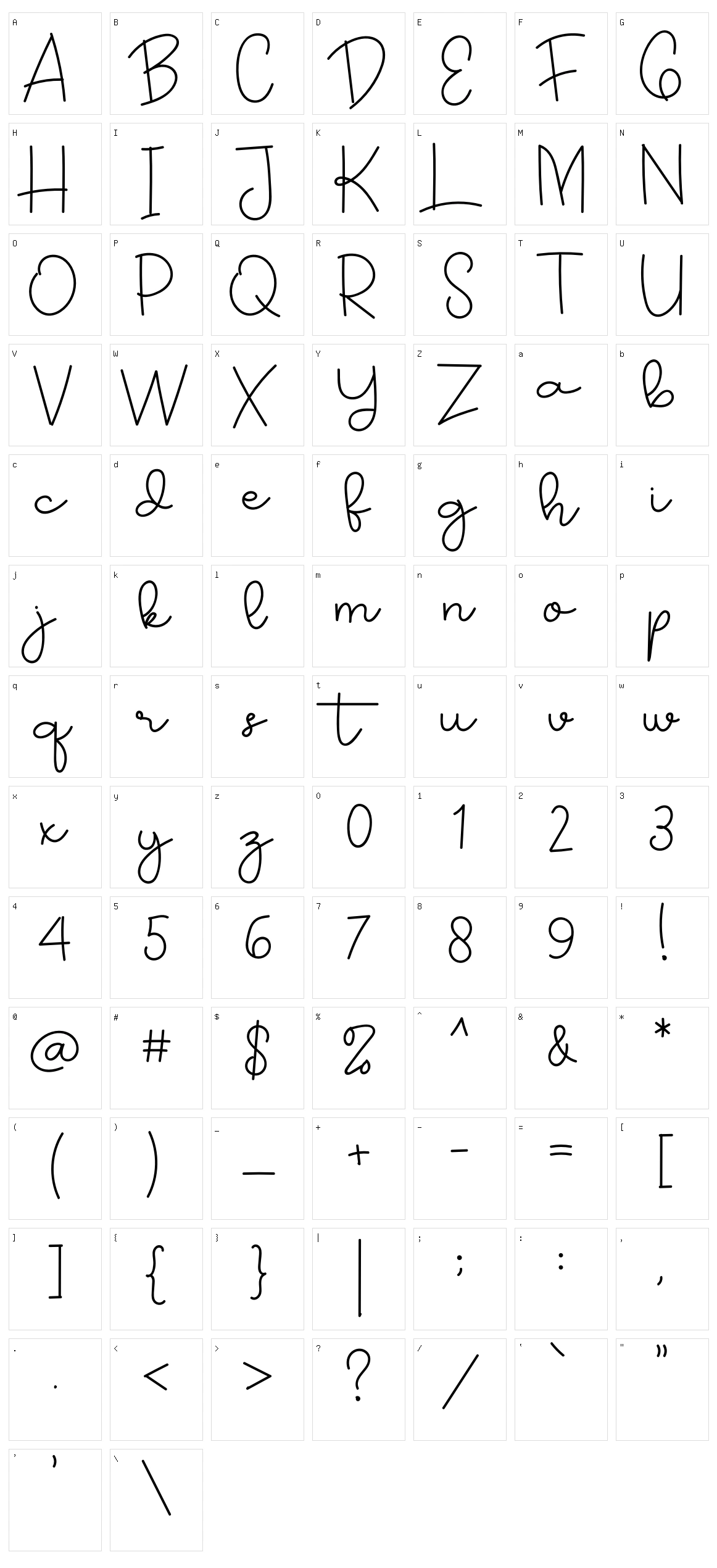 Journey Character Set