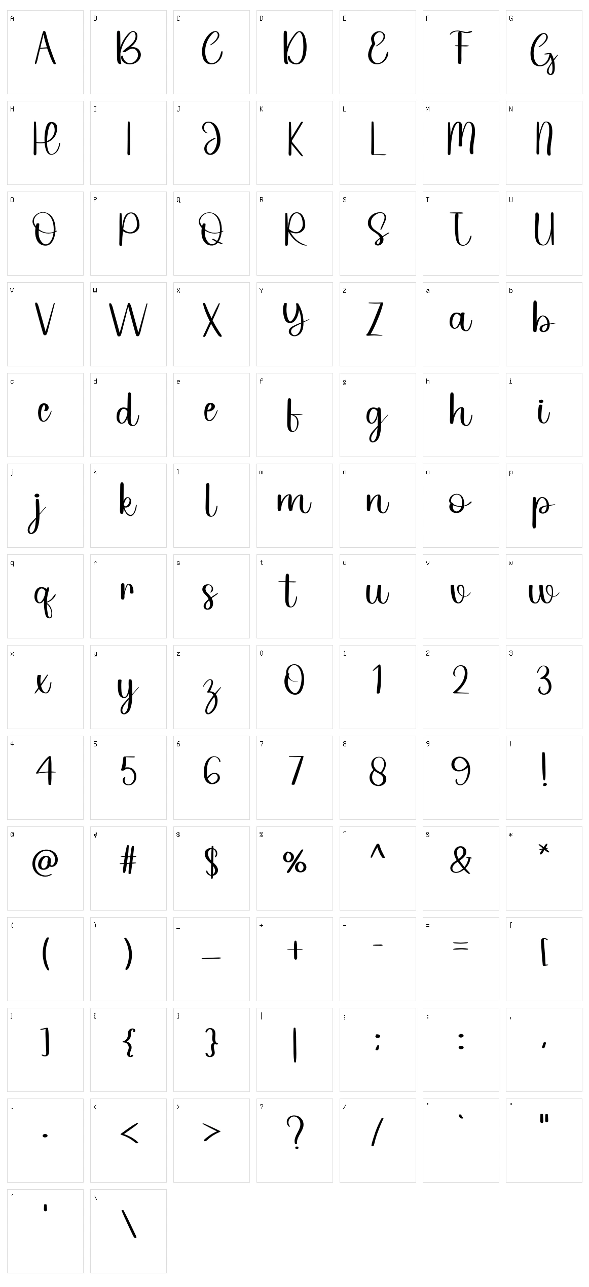 Journey Character Set