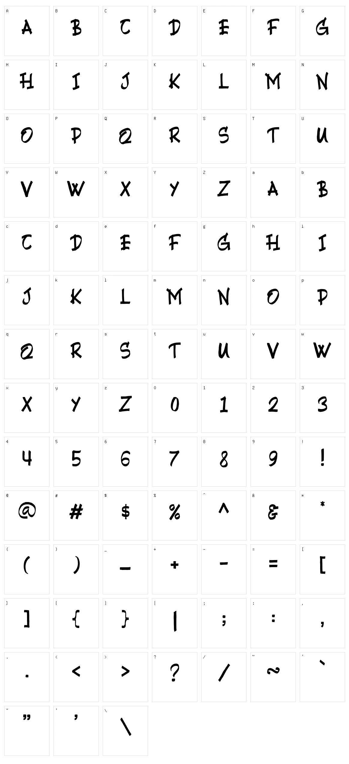 Journey Character Set