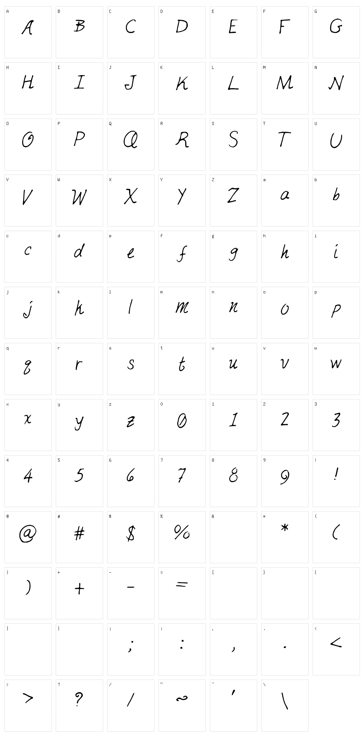 Just Mai Character Set