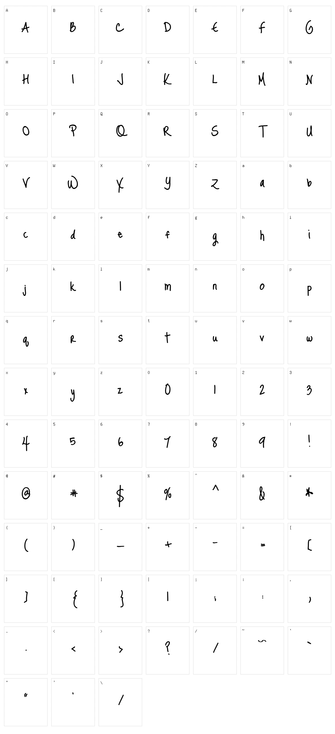 Just Me Again Down Here Character Set