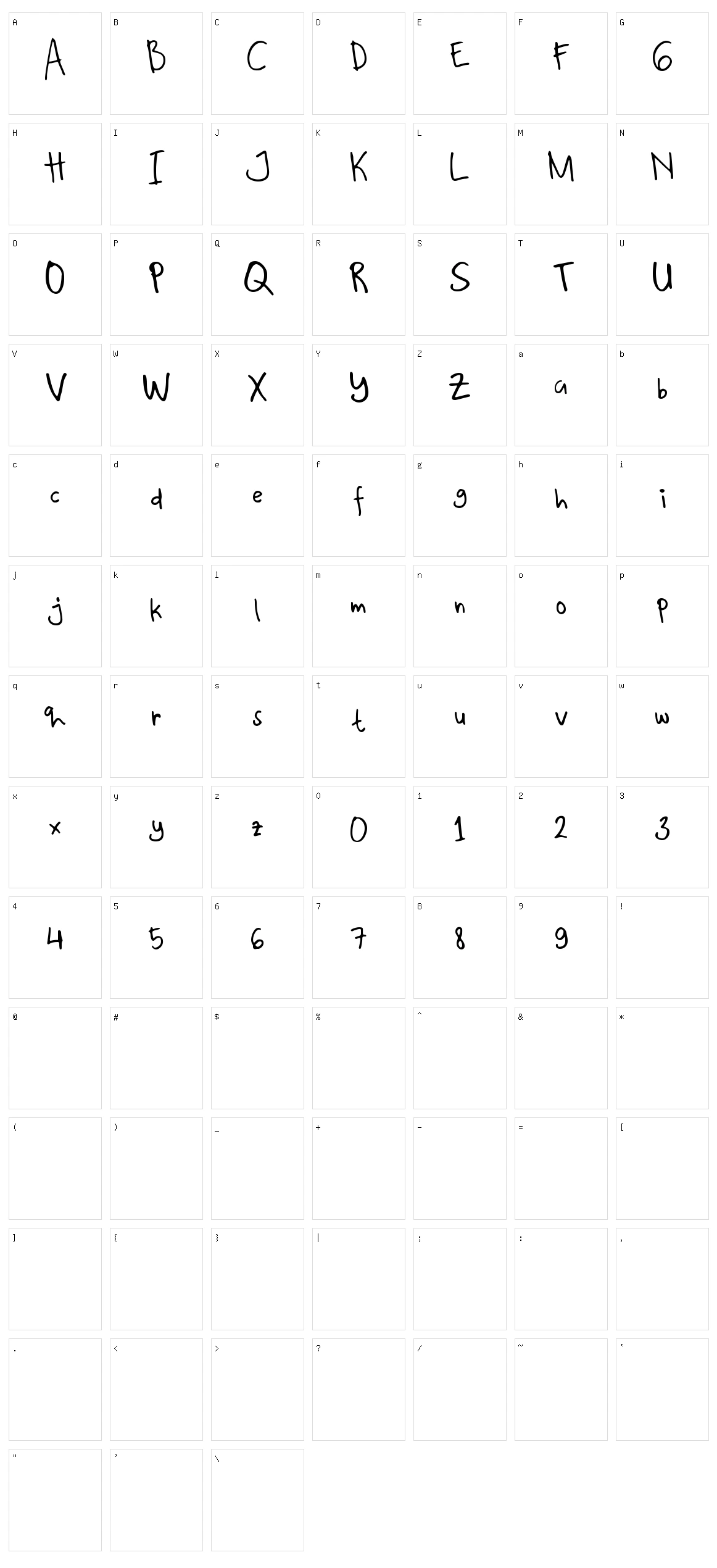 Kalyana Character Set